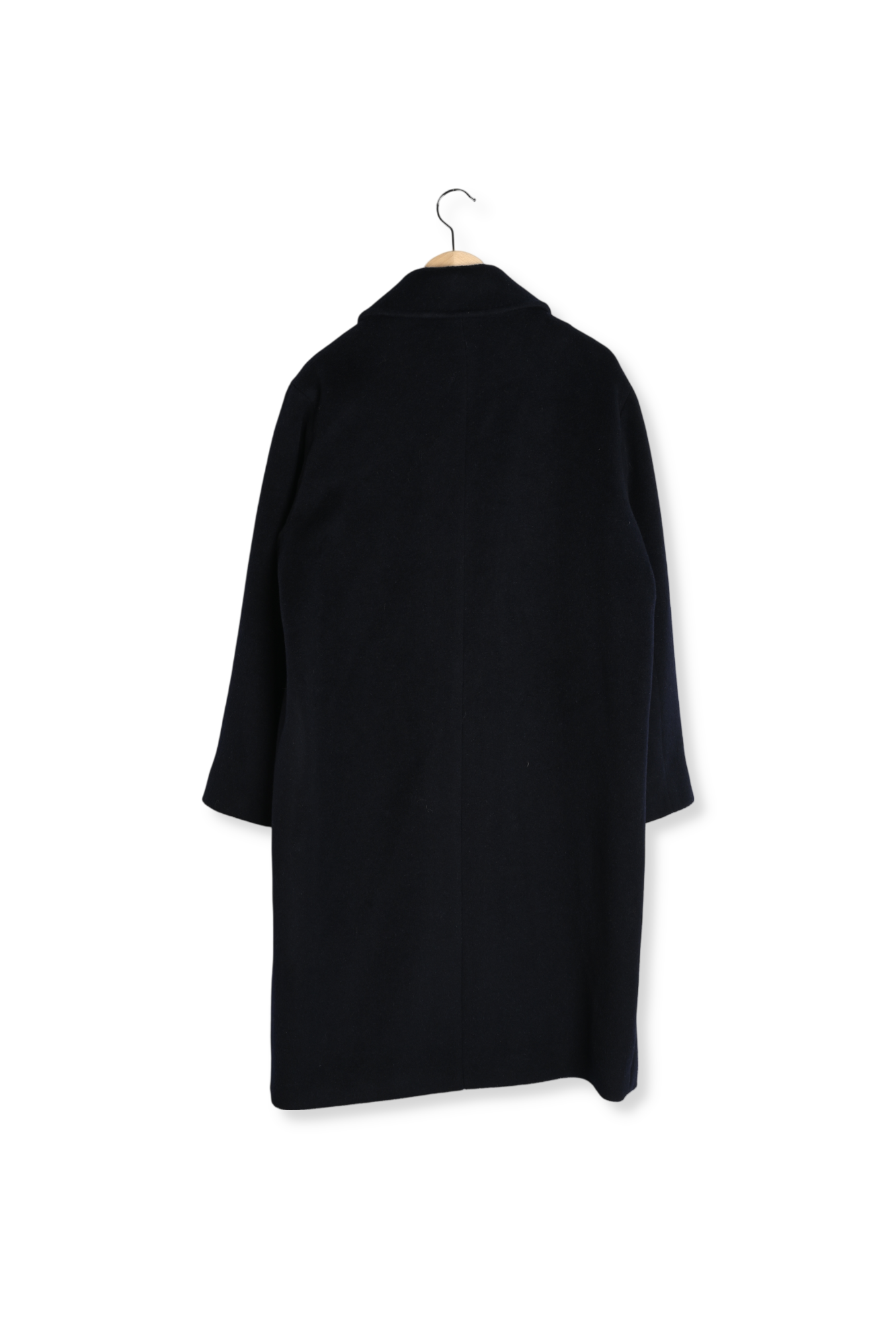 Manteau droit en laine et angora - MEGANE Faume - seconde main