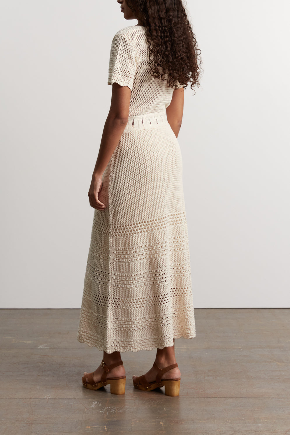 Robe longue en macramé - JOSH Faume - seconde main