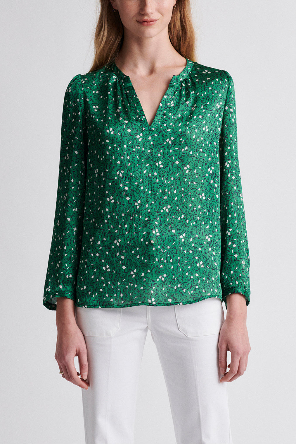 NATALIA - blouse en crêpe imprimée Faume - seconde main