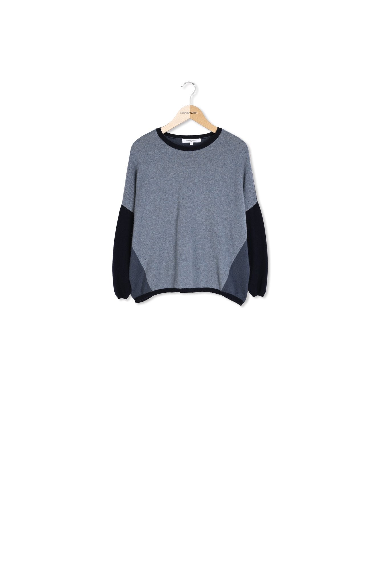 DOMTILLE - Pull bicolore en cashemire Faume - seconde main