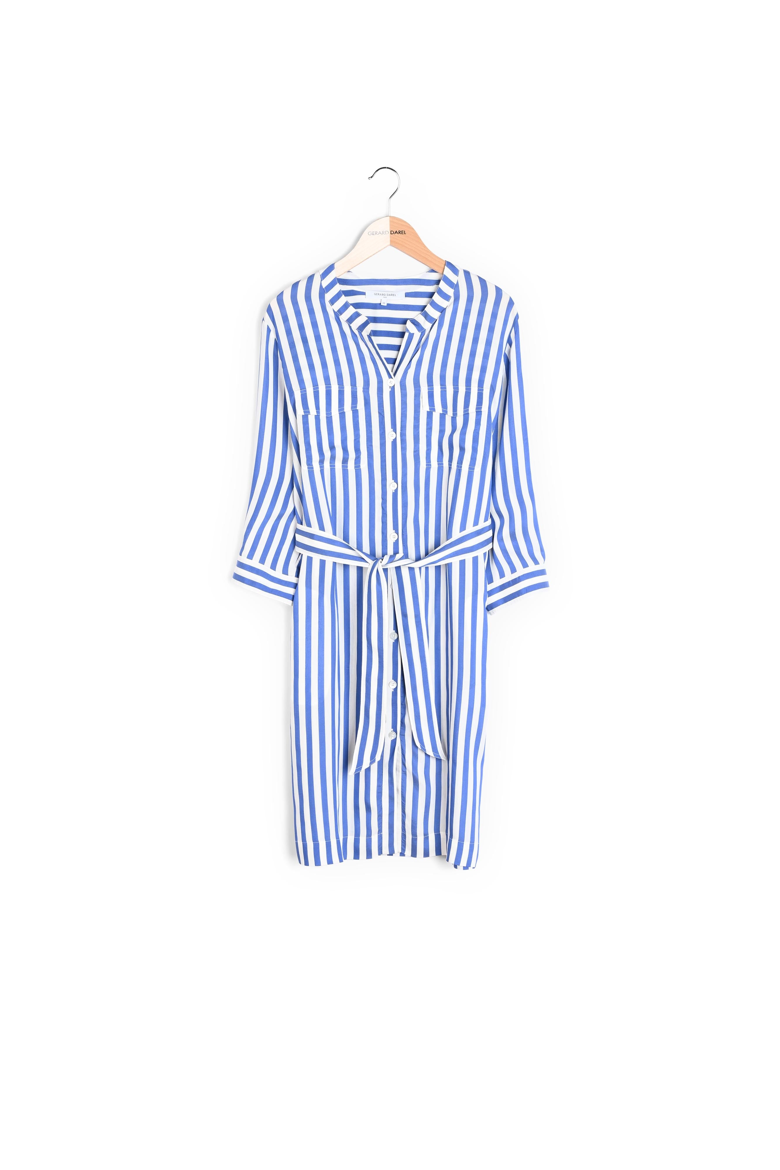 SUZANNA - Robe-chemise à rayures avec poches plaquées Faume - seconde main
