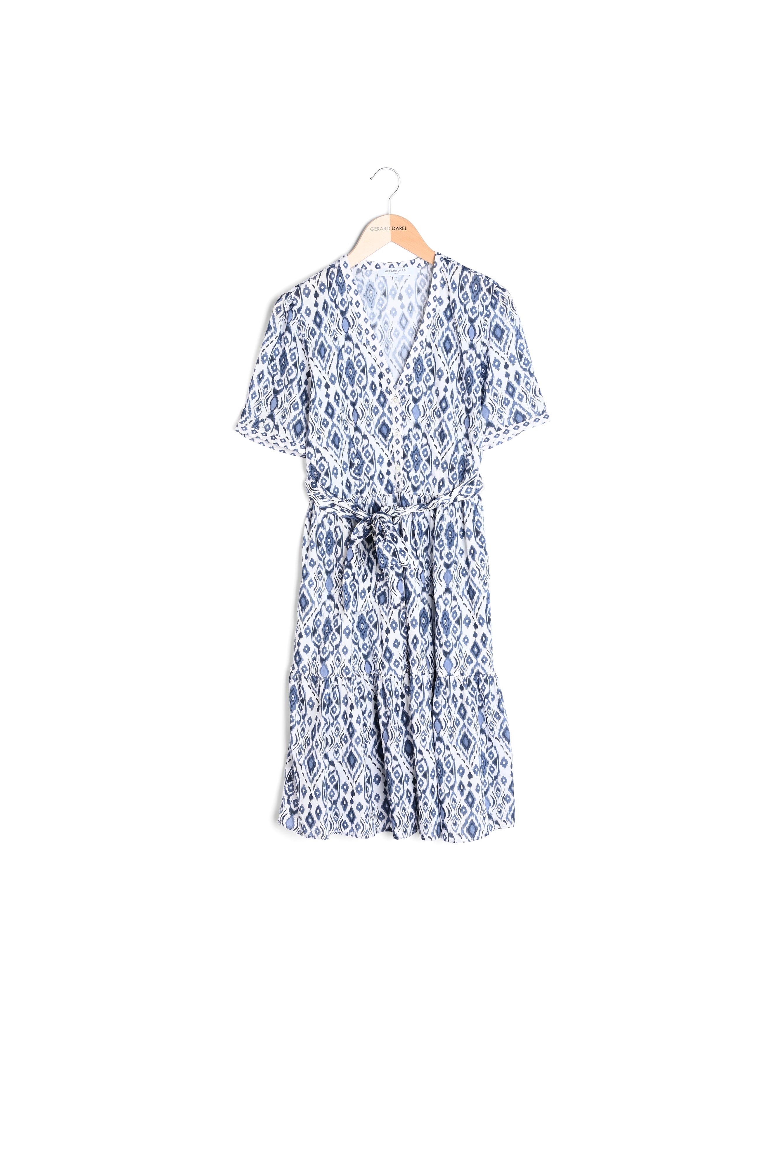 Robe imprimé Ikat en coton - JADE Faume - seconde main