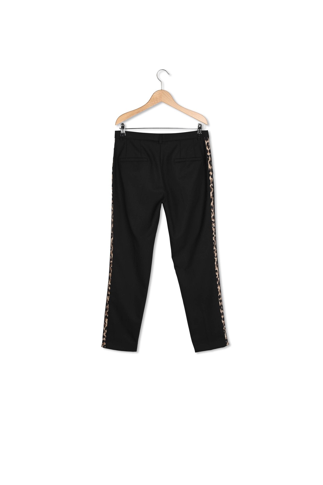 LOX - Pantalon droit 7/8 bandes léopard Faume - seconde main