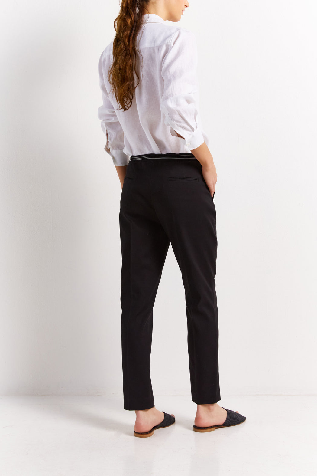 Pantalon en coton stretch - EMERSON Faume - seconde main