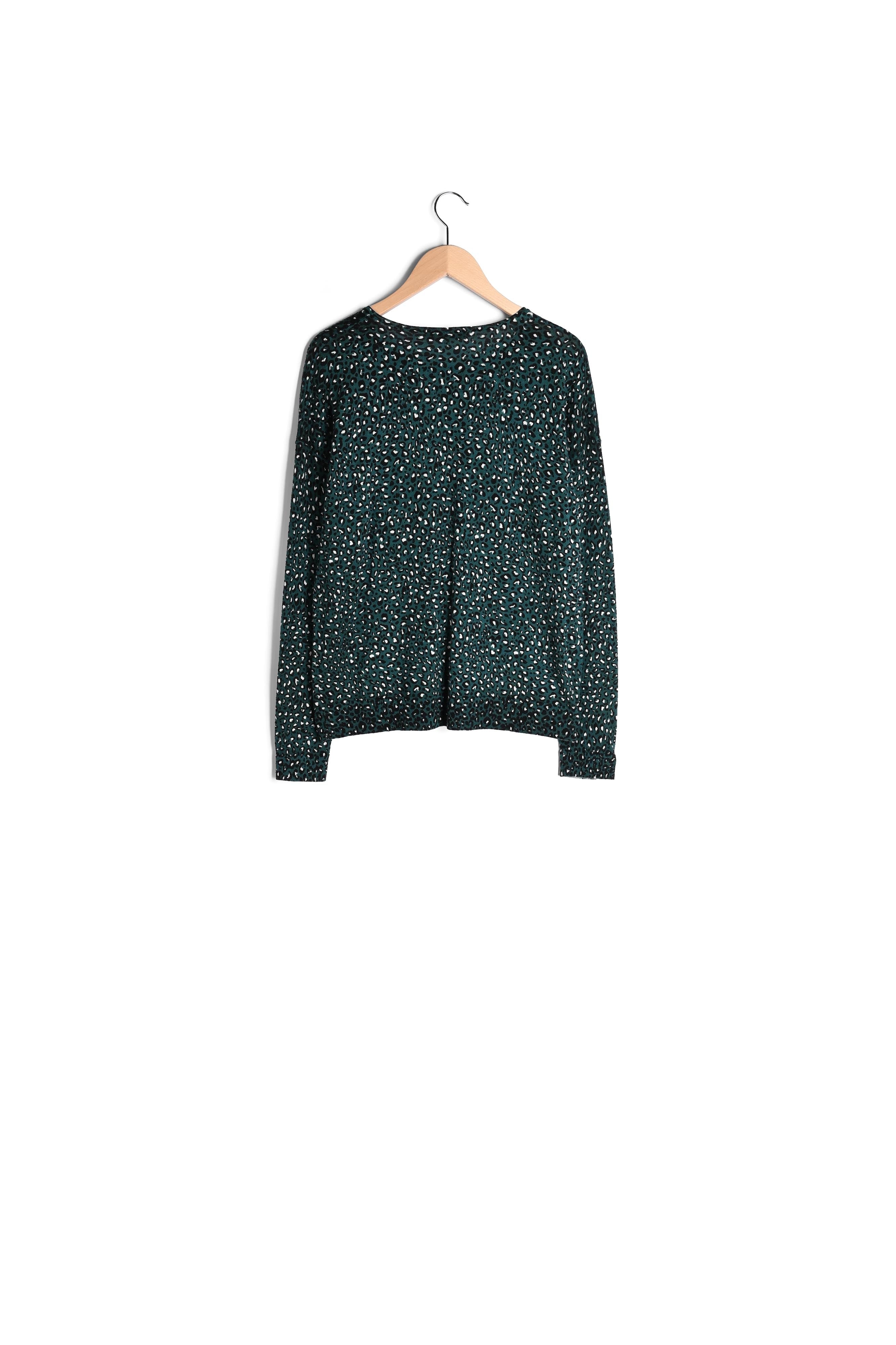 Pull en laine fine à imprimé animalier Faume - seconde main