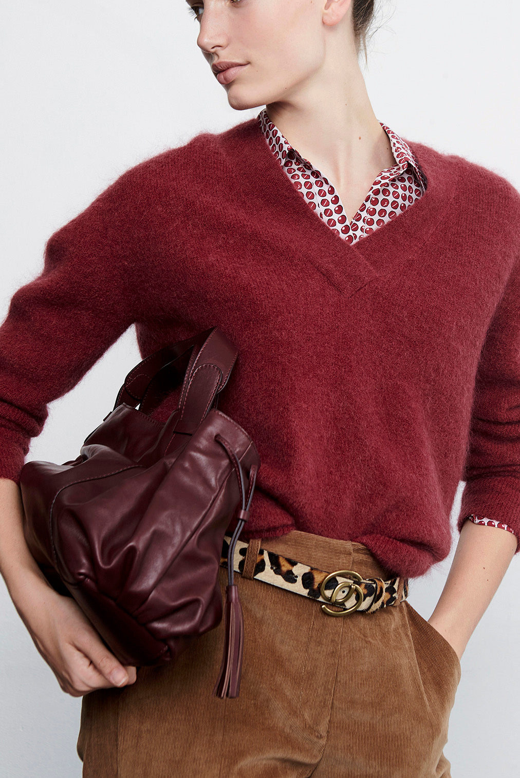 SHADE - Pull oversize en mohair Faume - seconde main