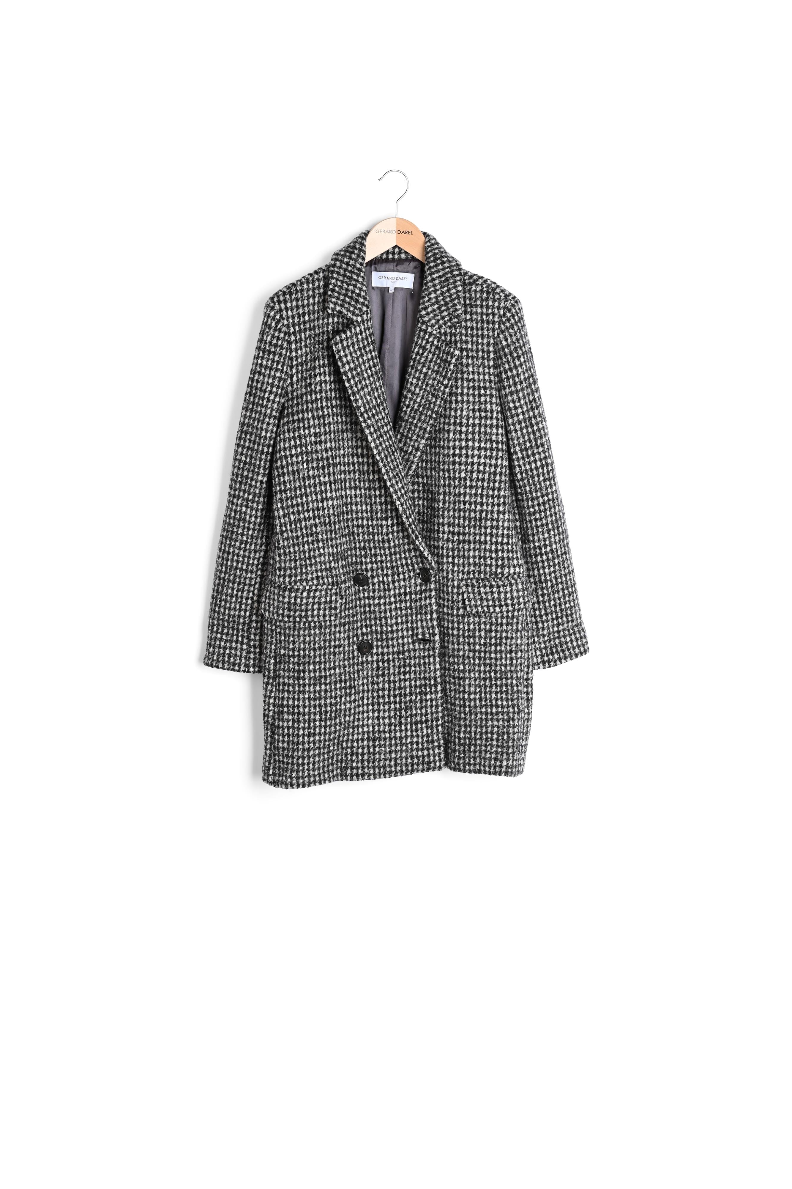 PANDI - Manteau court en laine vierge Faume - seconde main