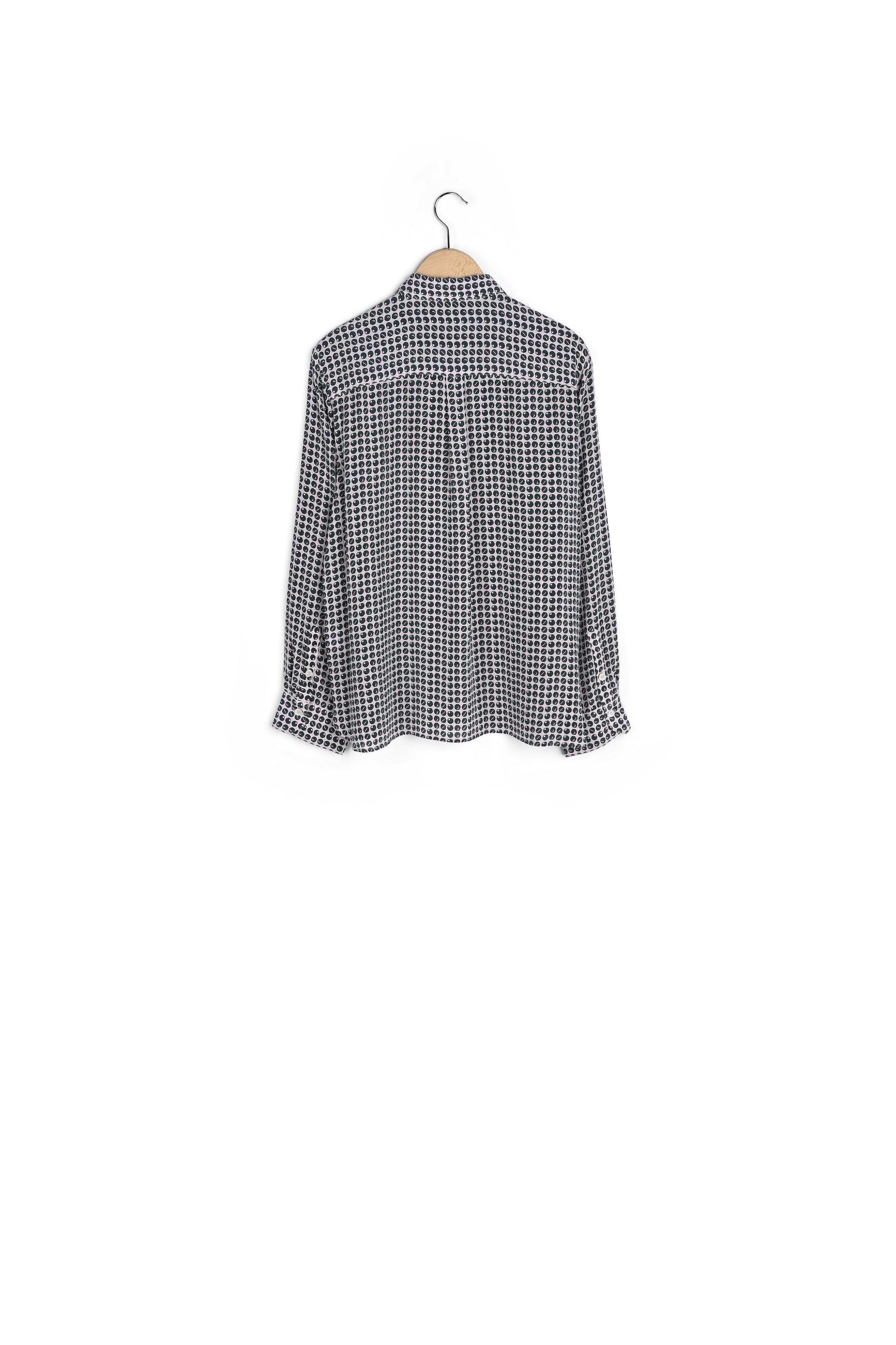 MAYA - Chemisier en soie à pois Faume - seconde main