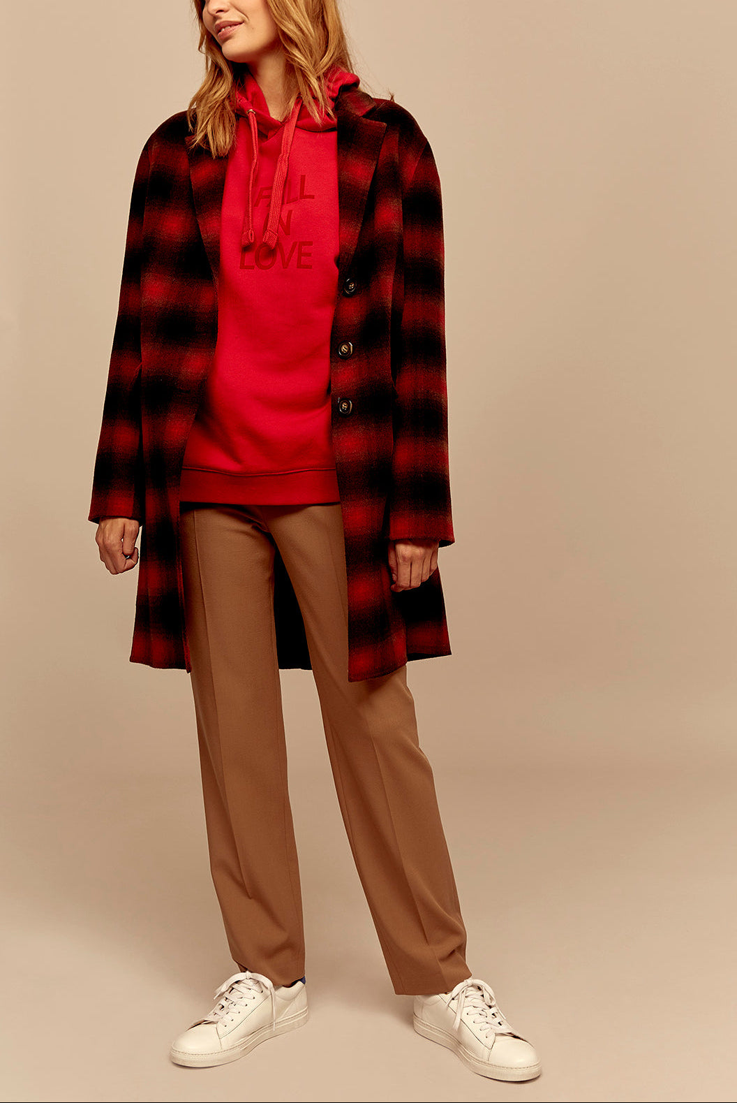 PENELOPE - Manteau laine mélangée à carreaux Faume - seconde main