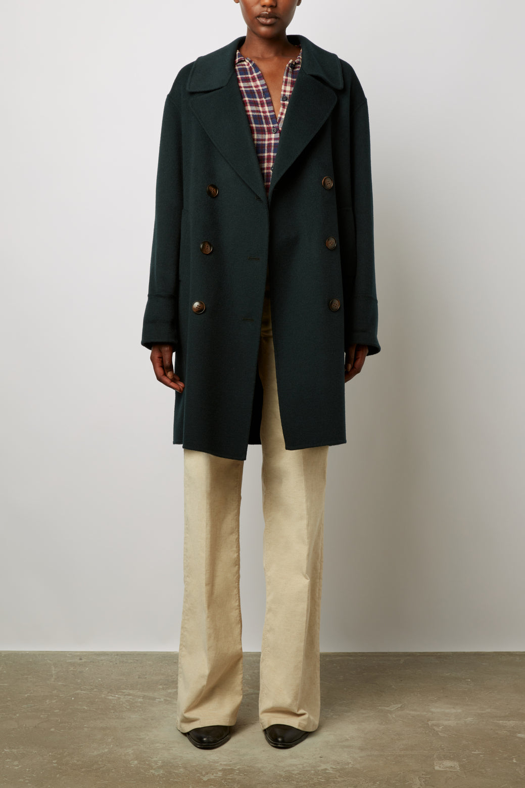 Caban long en laine - SATHEEN Faume - seconde main