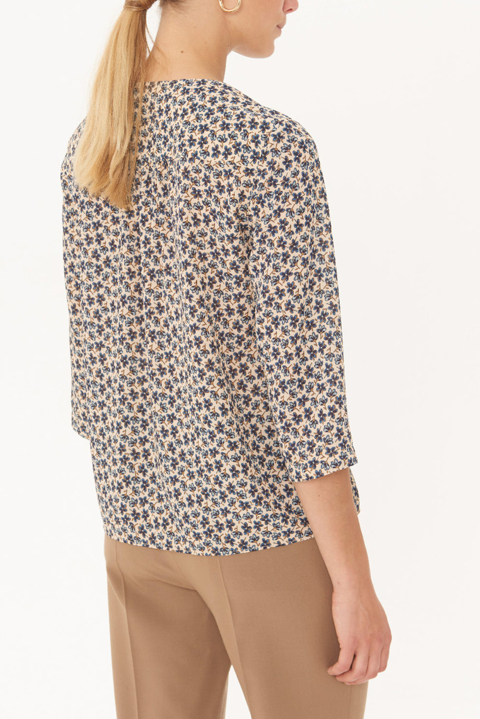 MILO - Top en crêpe fleuri Faume - seconde main