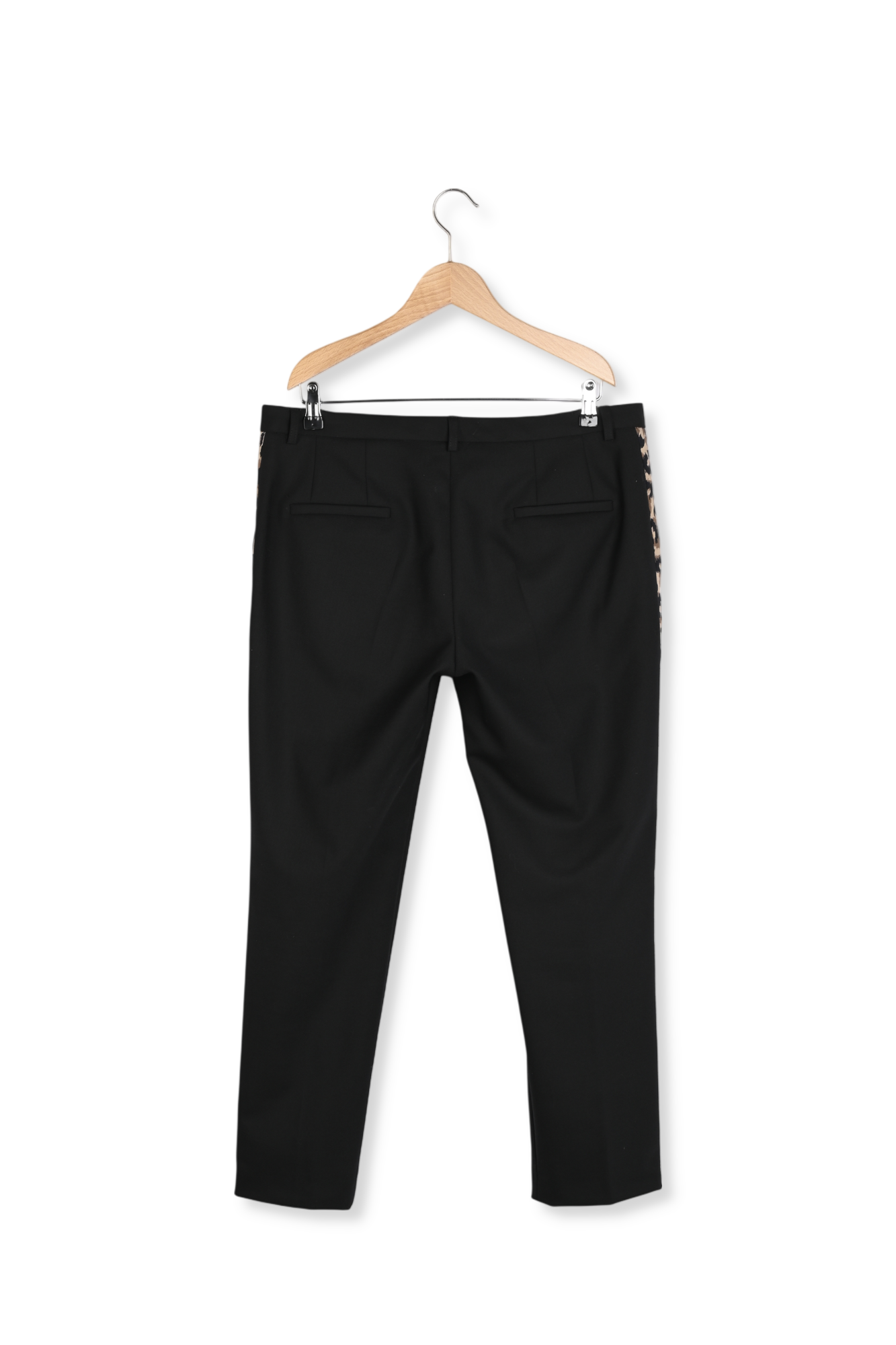 LOX - Pantalon droit 7/8 bandes léopard Faume - seconde main