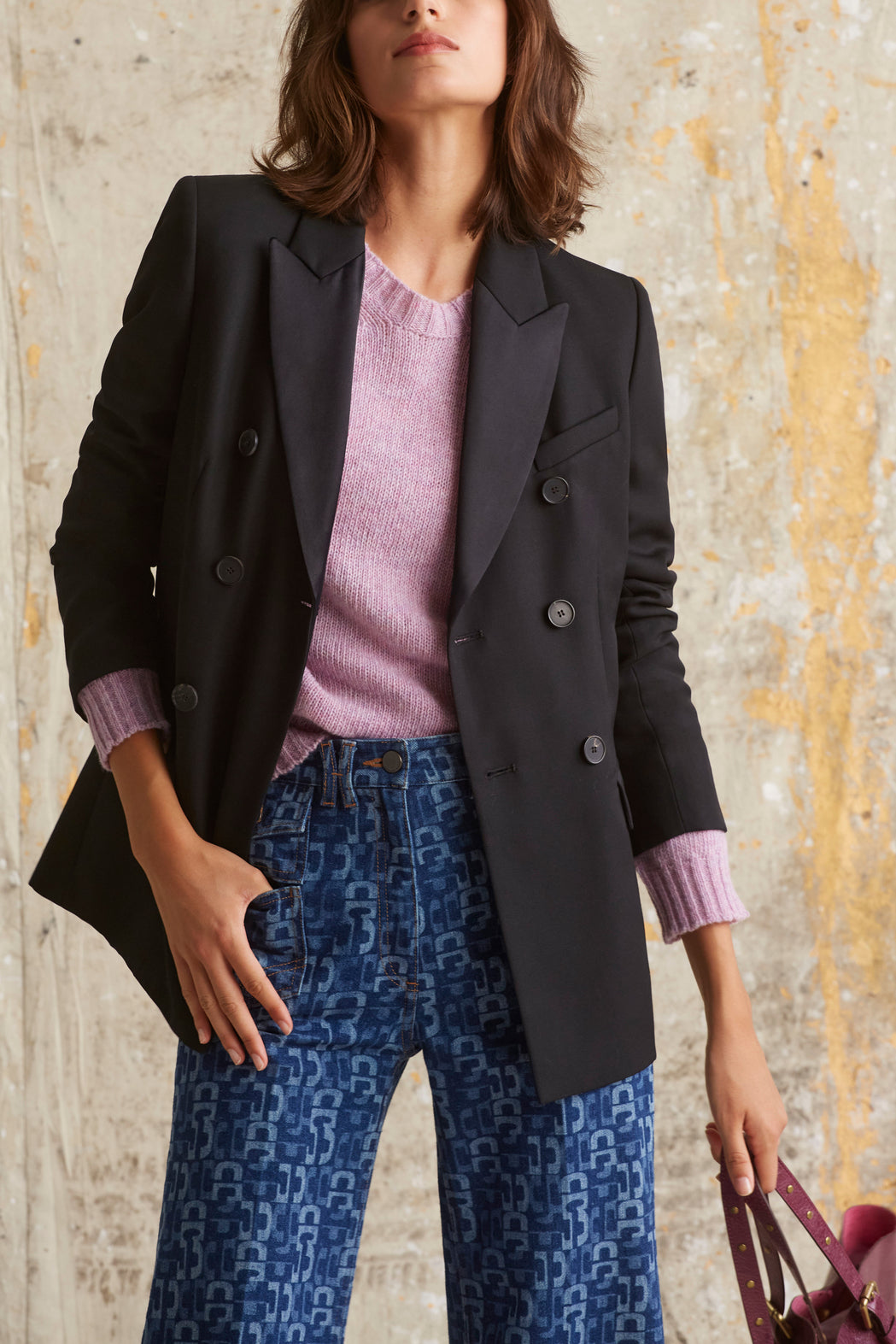 Smoking féminin croisé - ÉTIENNE Faume - seconde main