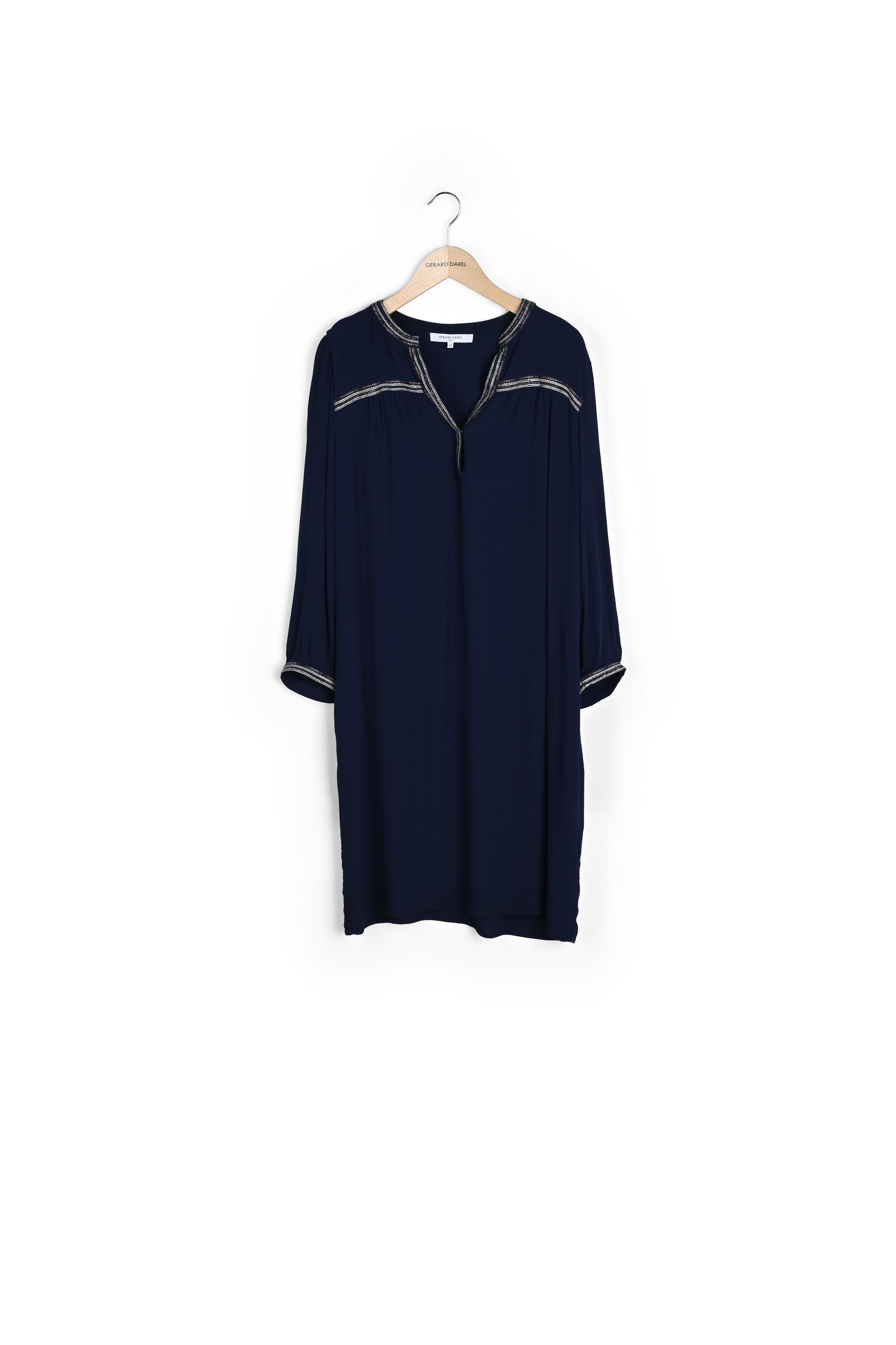 SIM - Robe courte et loose en crêpe Faume - seconde main