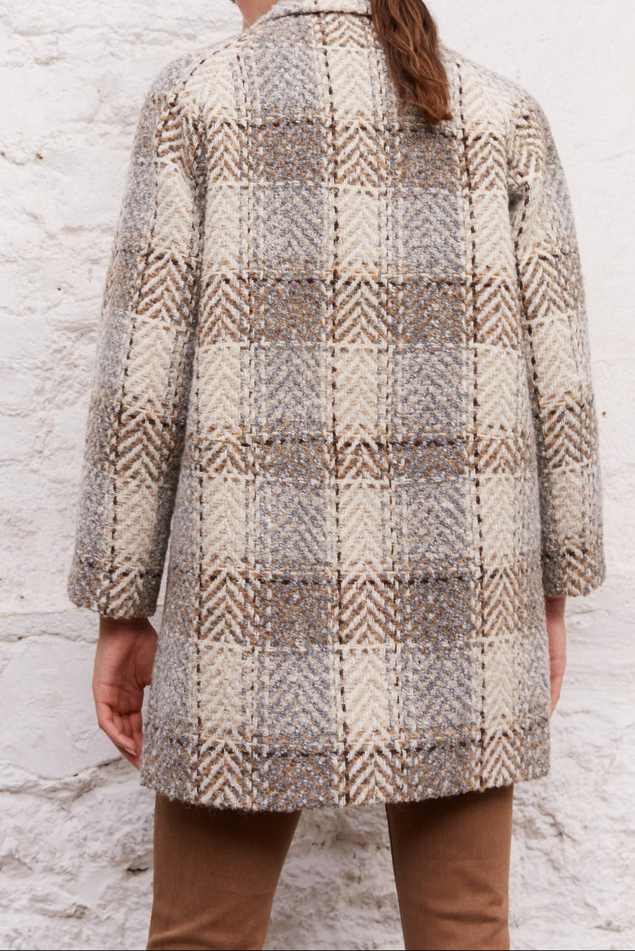 SIANA - Manteau oversize en tweed Faume - seconde main