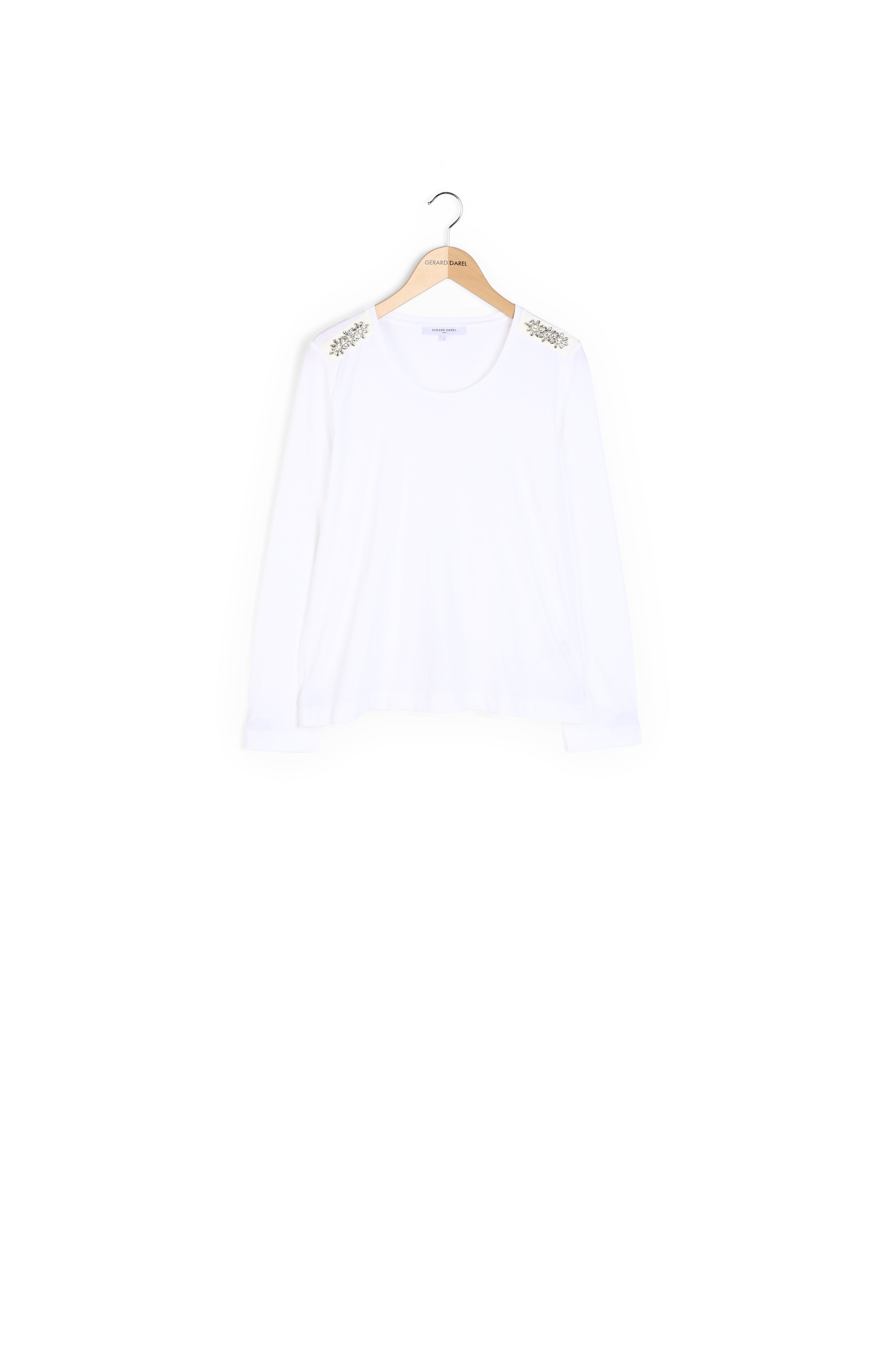 T-shirt col rond uni et diamants - ADONIS Faume - seconde main