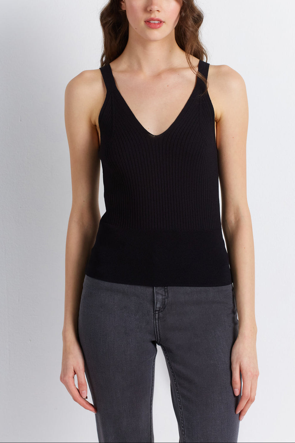 Débardeur en maille côtelée - LENA Faume - seconde main
