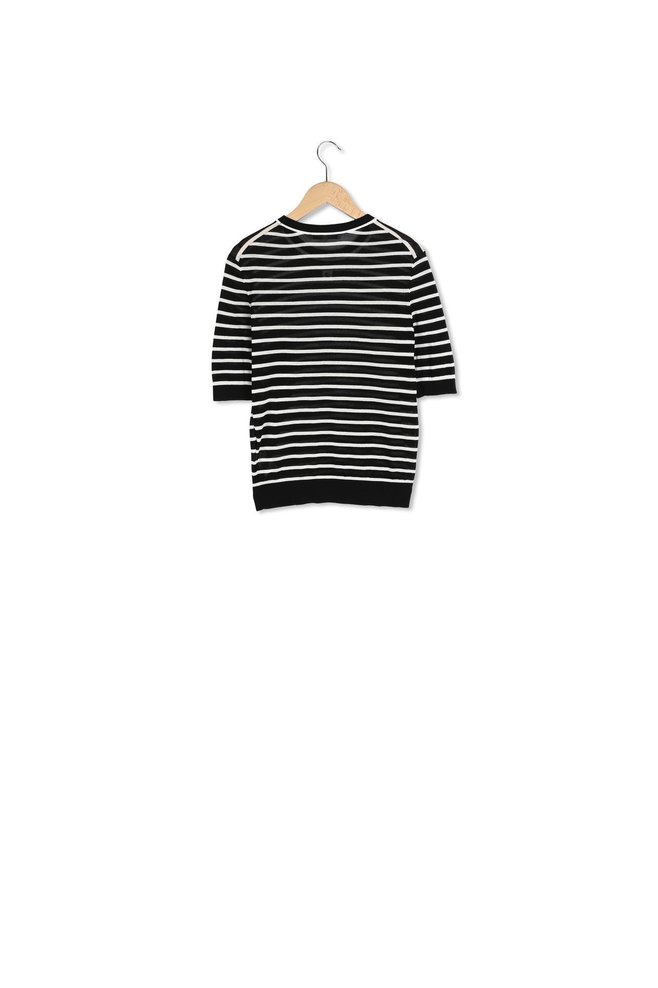 Pull fin à rayures contrastées - JANNA Faume - seconde main