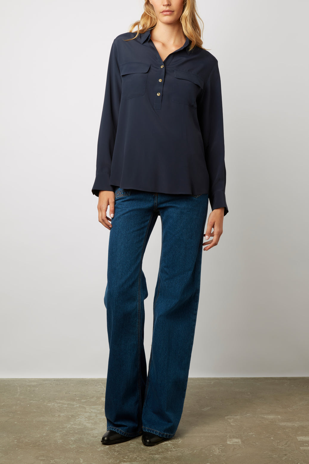 Blouse en mélange de soie - CARINE Faume - seconde main