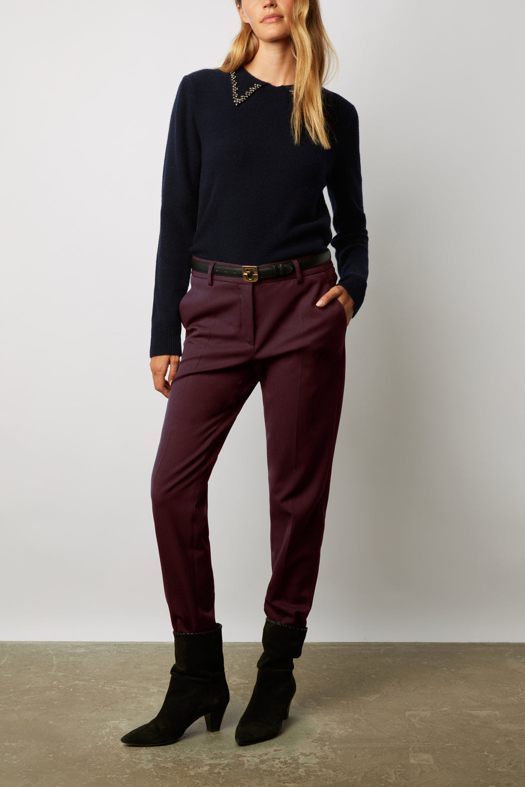 Pantalon droit 7/8 de tailleur - EMANUELLA Faume - seconde main