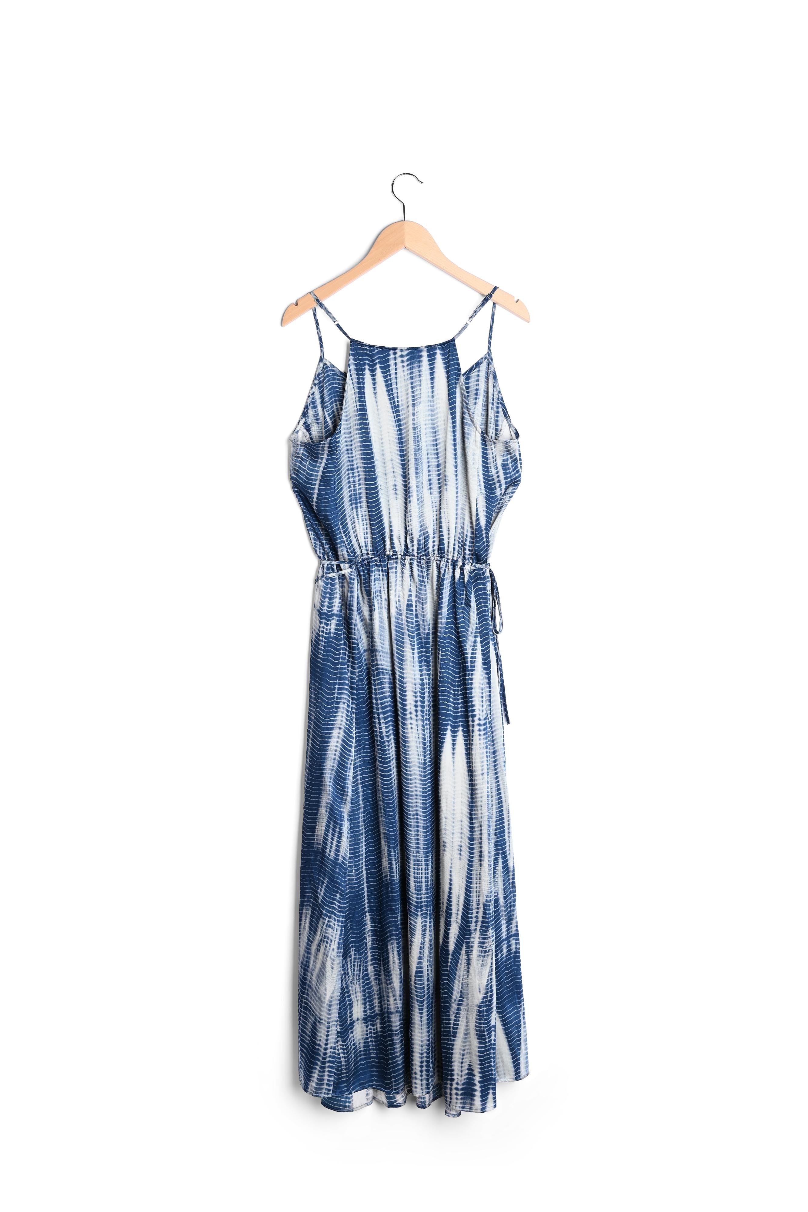 SAHANA - Robe longue à bretelles Tie and Dye Faume - seconde main