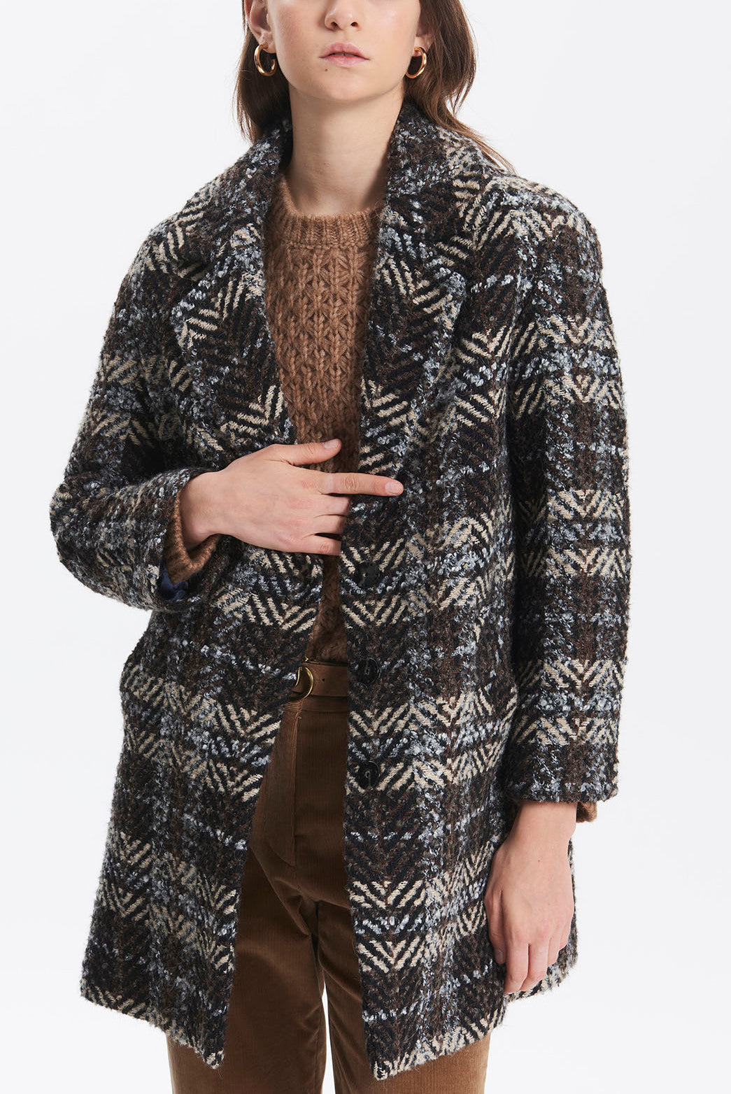 POEMA - Manteau court en tweed Faume - seconde main