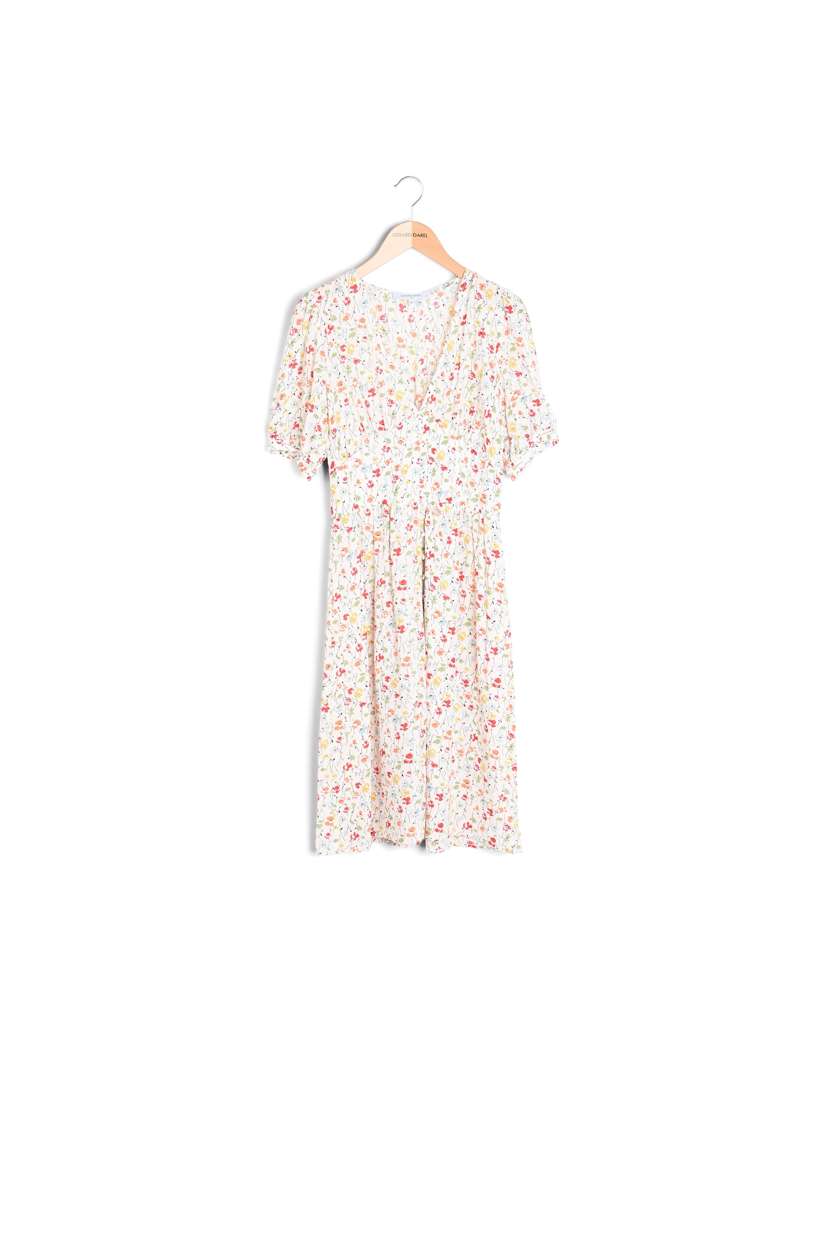 Robe à motif floral coloré - JUSTINA Faume - seconde main