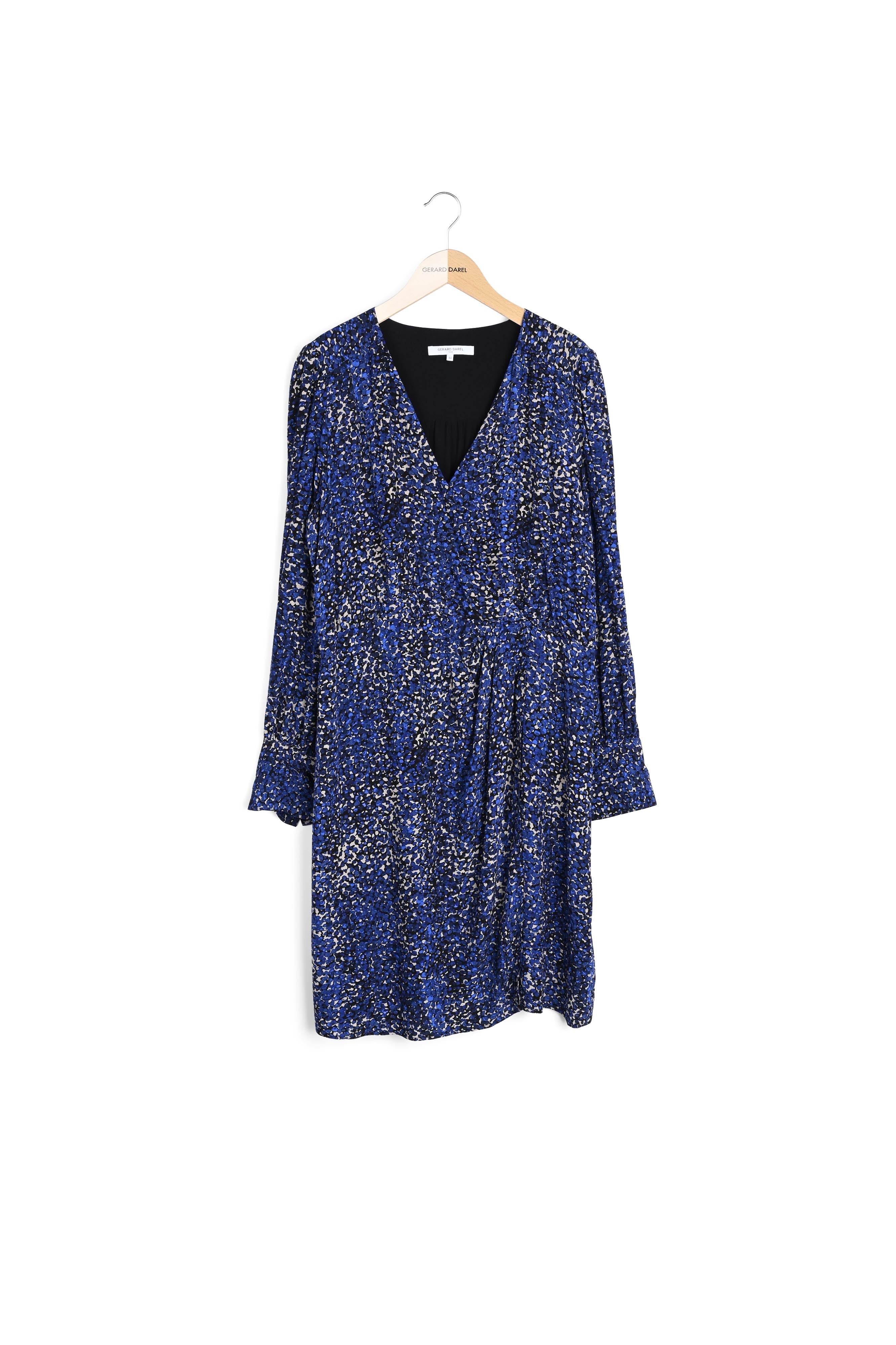 Robe portefeuille en crêpe imprimé - JOE Faume - seconde main