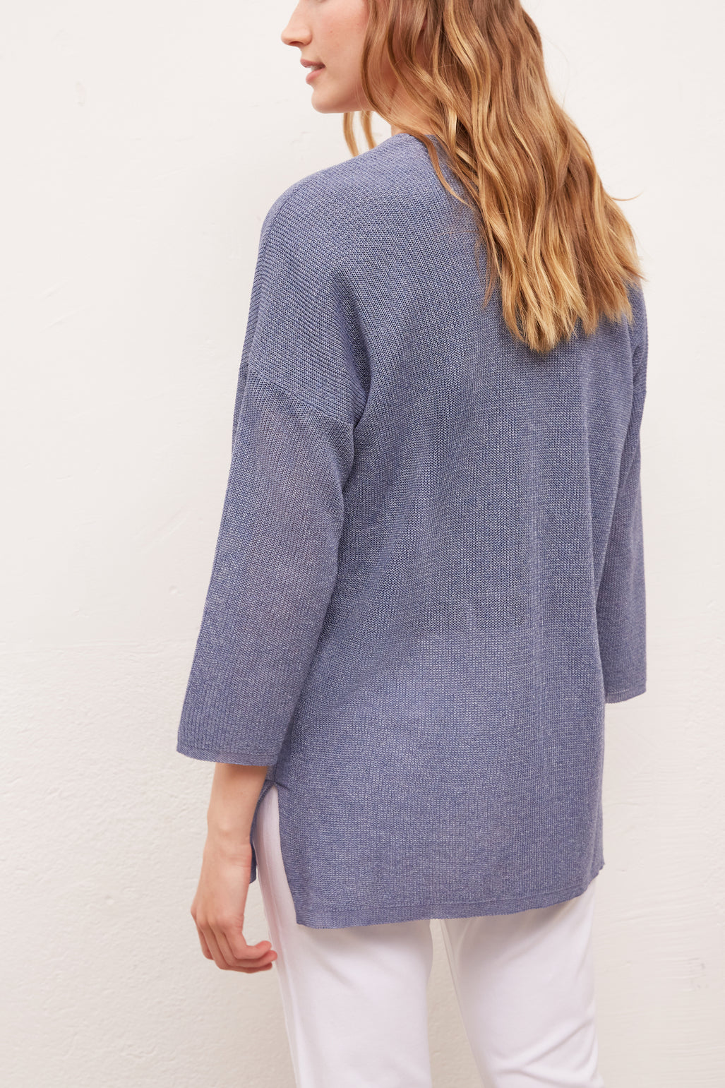 EULALIA - Gilet mi-long en coton fin Faume - seconde main