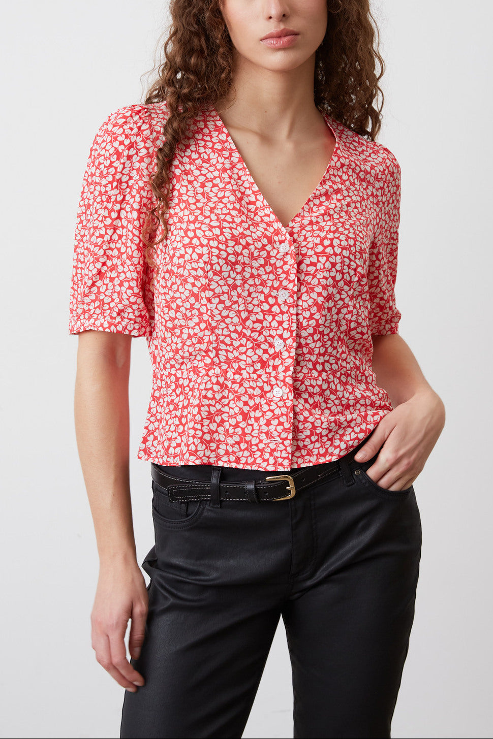 Chemise à fleurs - CANDIDE Faume - seconde main