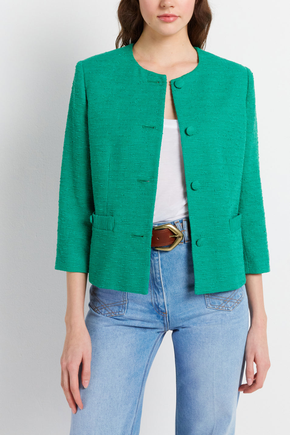 Veste en tweed avec détails travaillés - NORAN Faume - seconde main