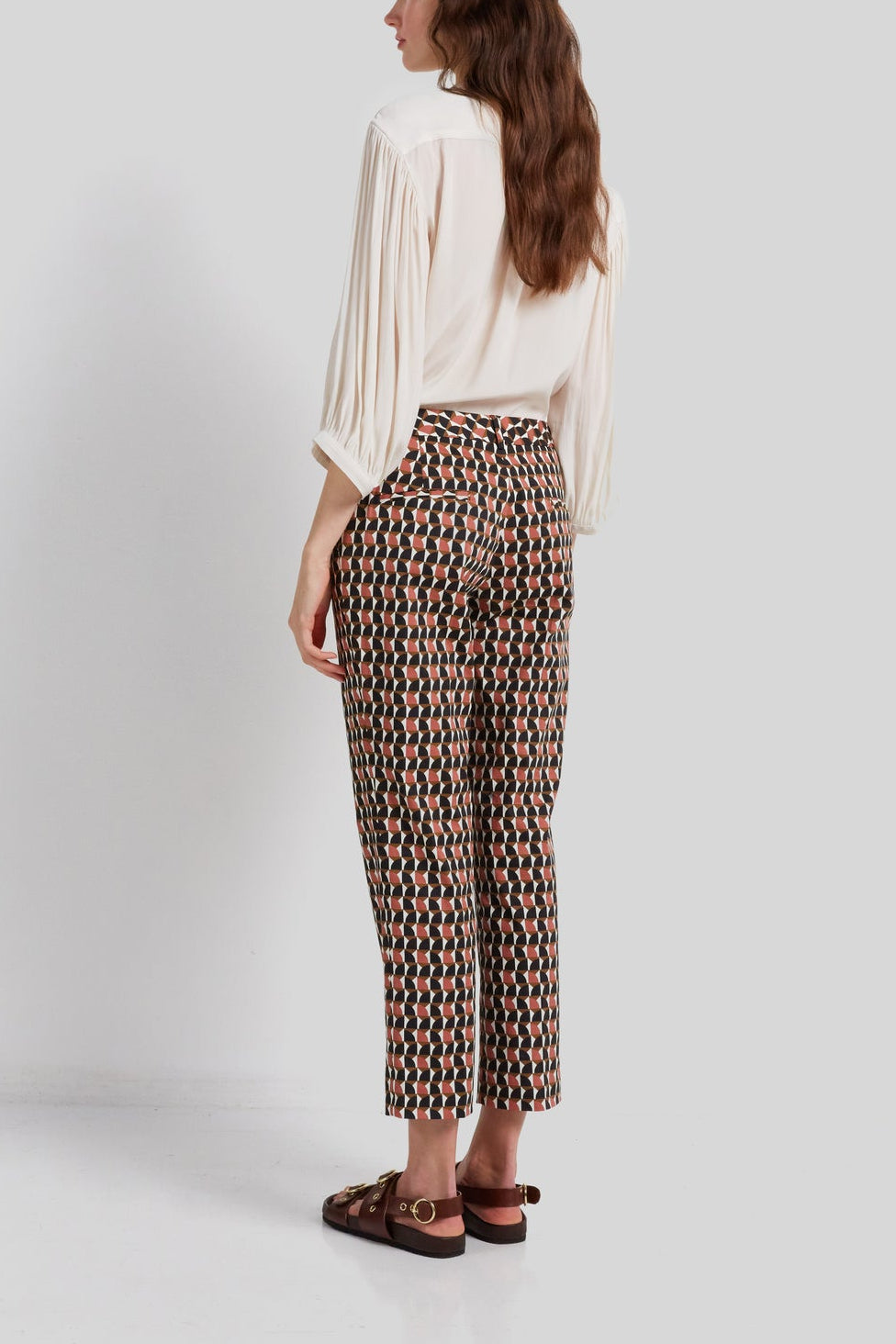 Pantalon Stretch à motif fantaisie - ELAZAR Faume - seconde main