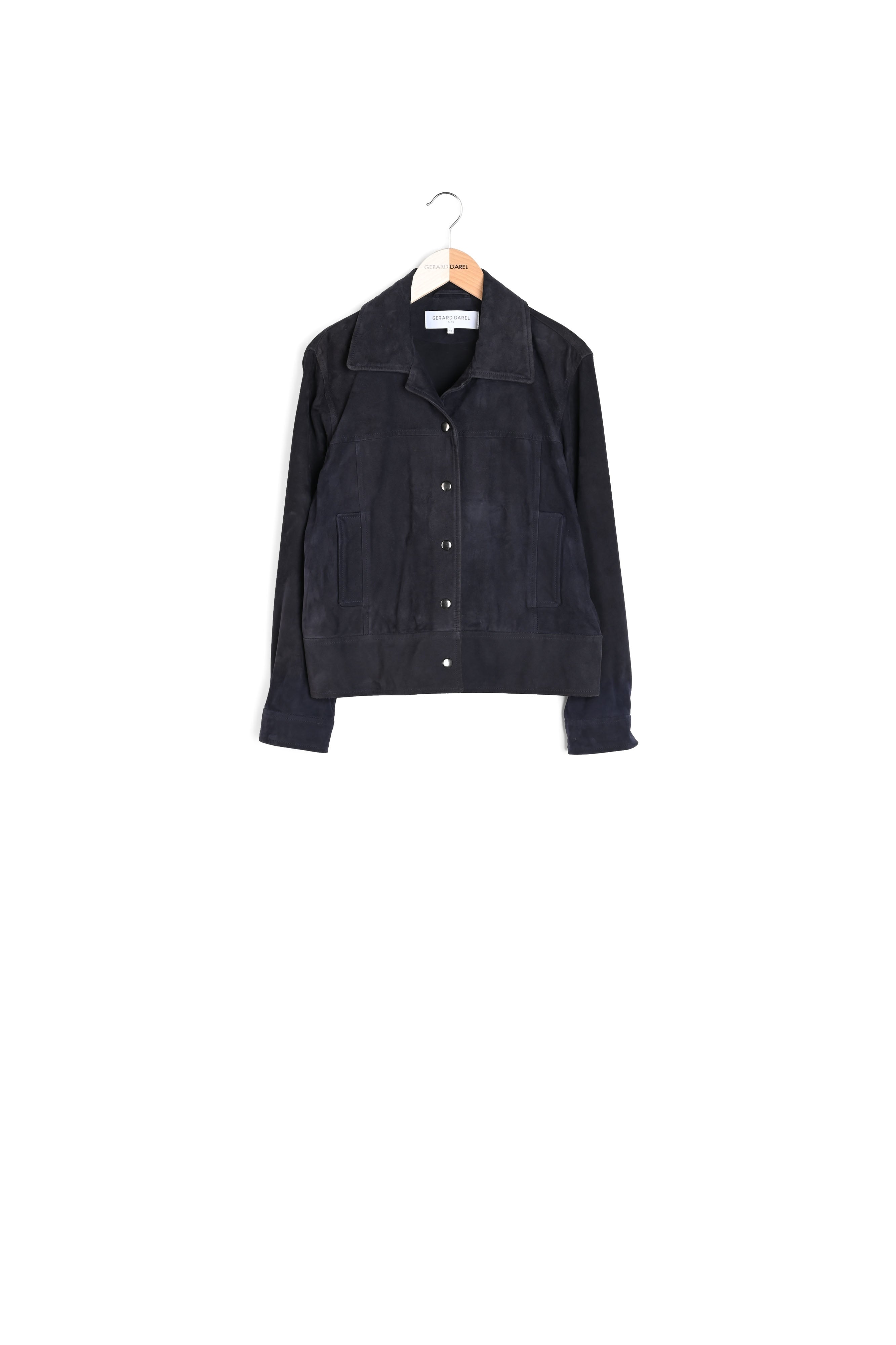 GERMANA - Veste courte en chèvre velours Faume - seconde main