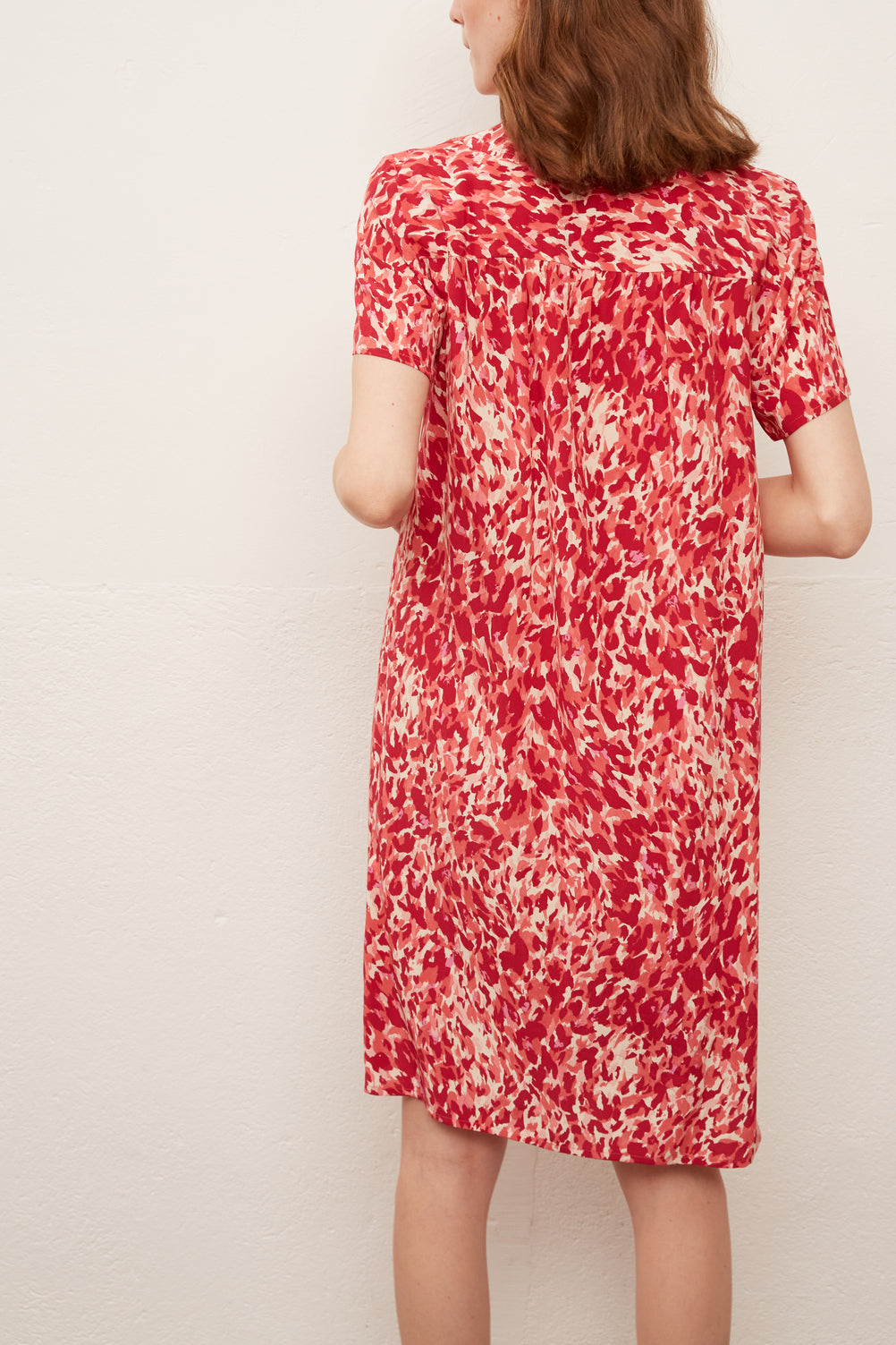 SIBILLA - Robe courte en soie imprimée Faume - seconde main