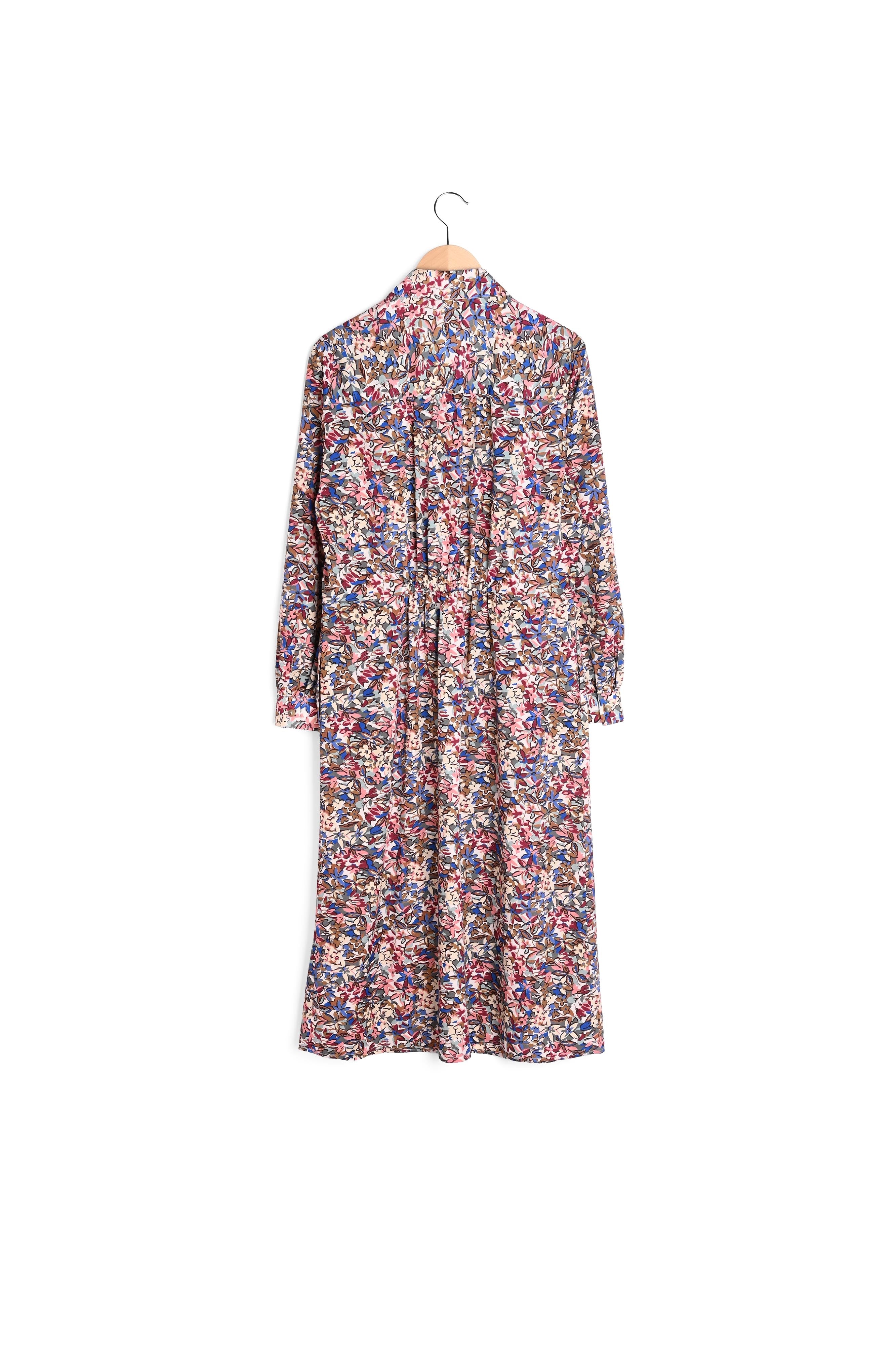 Tullia - Robe longue à imprimé floral Faume - seconde main