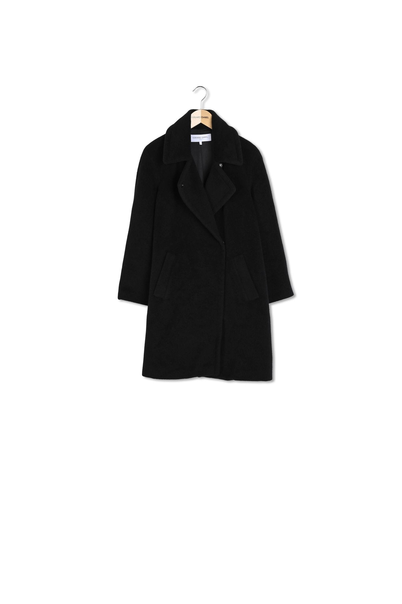 Manteau droit en laine angora - SANDRA Faume - seconde main