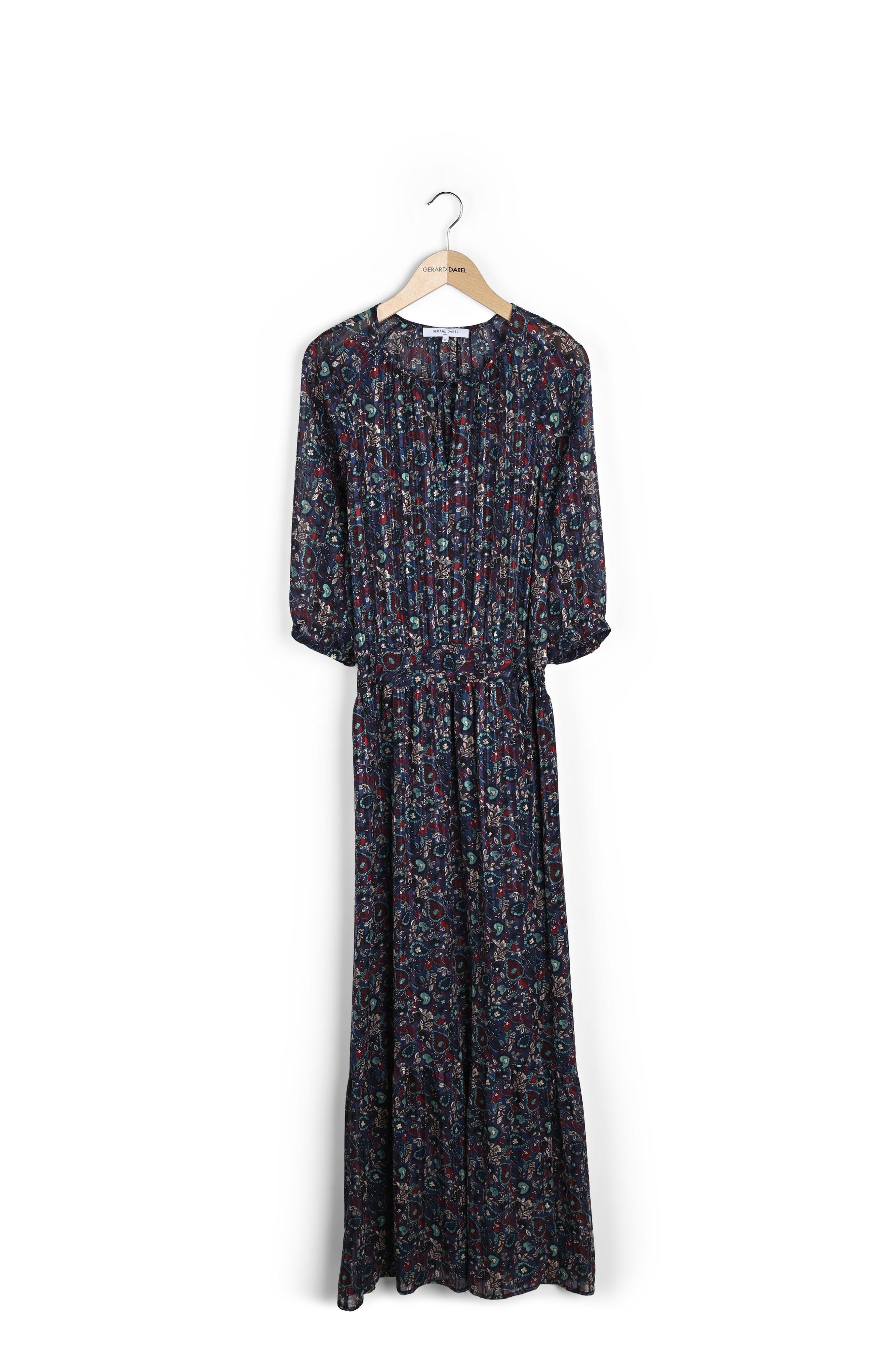 DIANA - Robe mousseline et Lurex Faume - seconde main