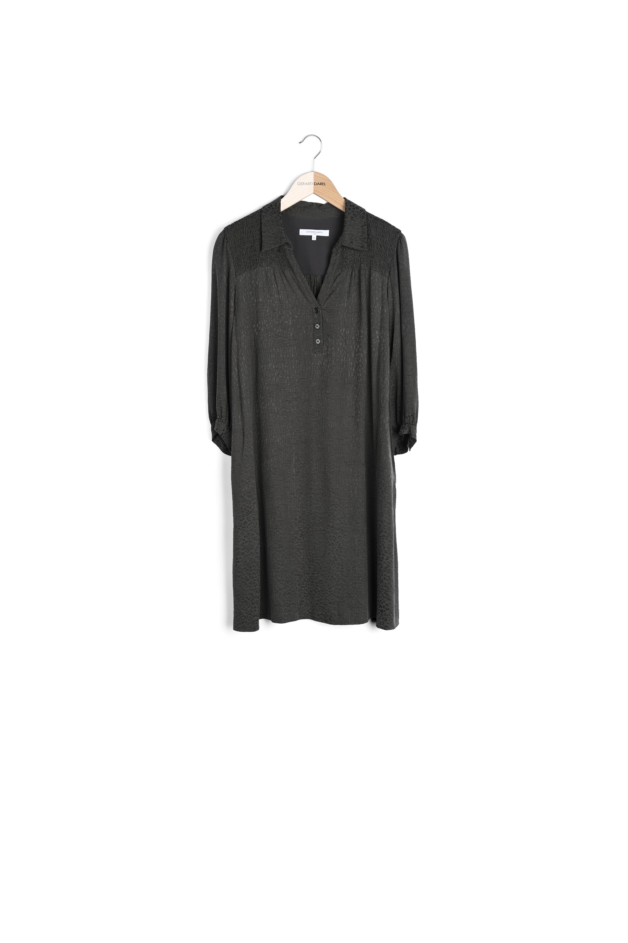 Robe soyeuse avec motif léopard ton sur ton - JANELLE Faume - seconde main
