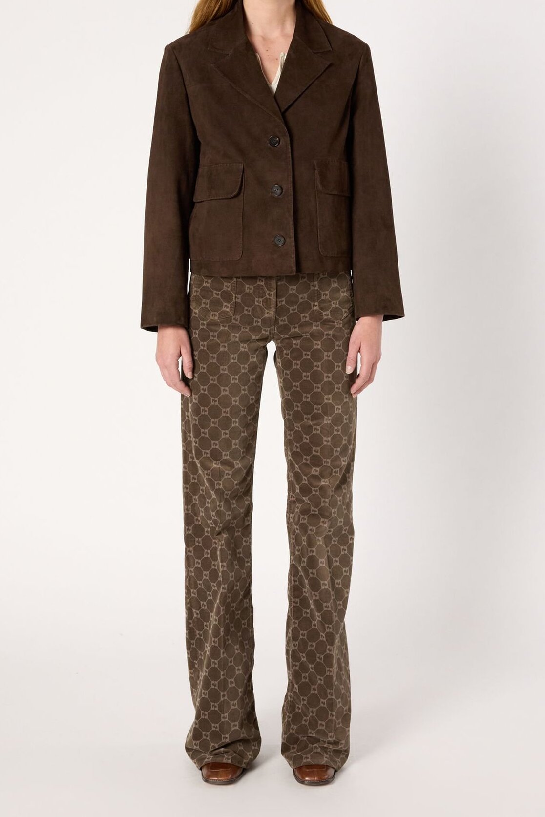 Veste en cuir velours - NORAH Faume - seconde main