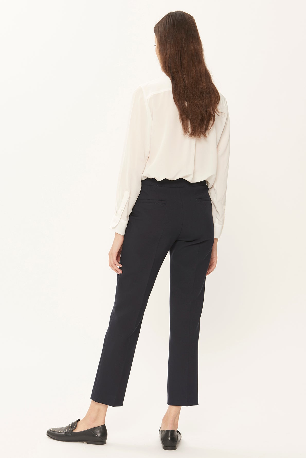 LYSON - Pantalon droit 7/8 en coton épais Faume - seconde main