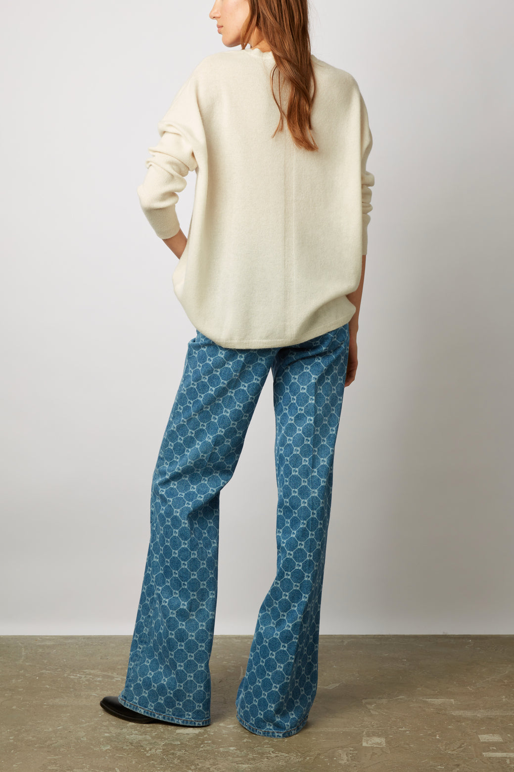 Pull col rond en cachemire - LIZEA Faume - seconde main