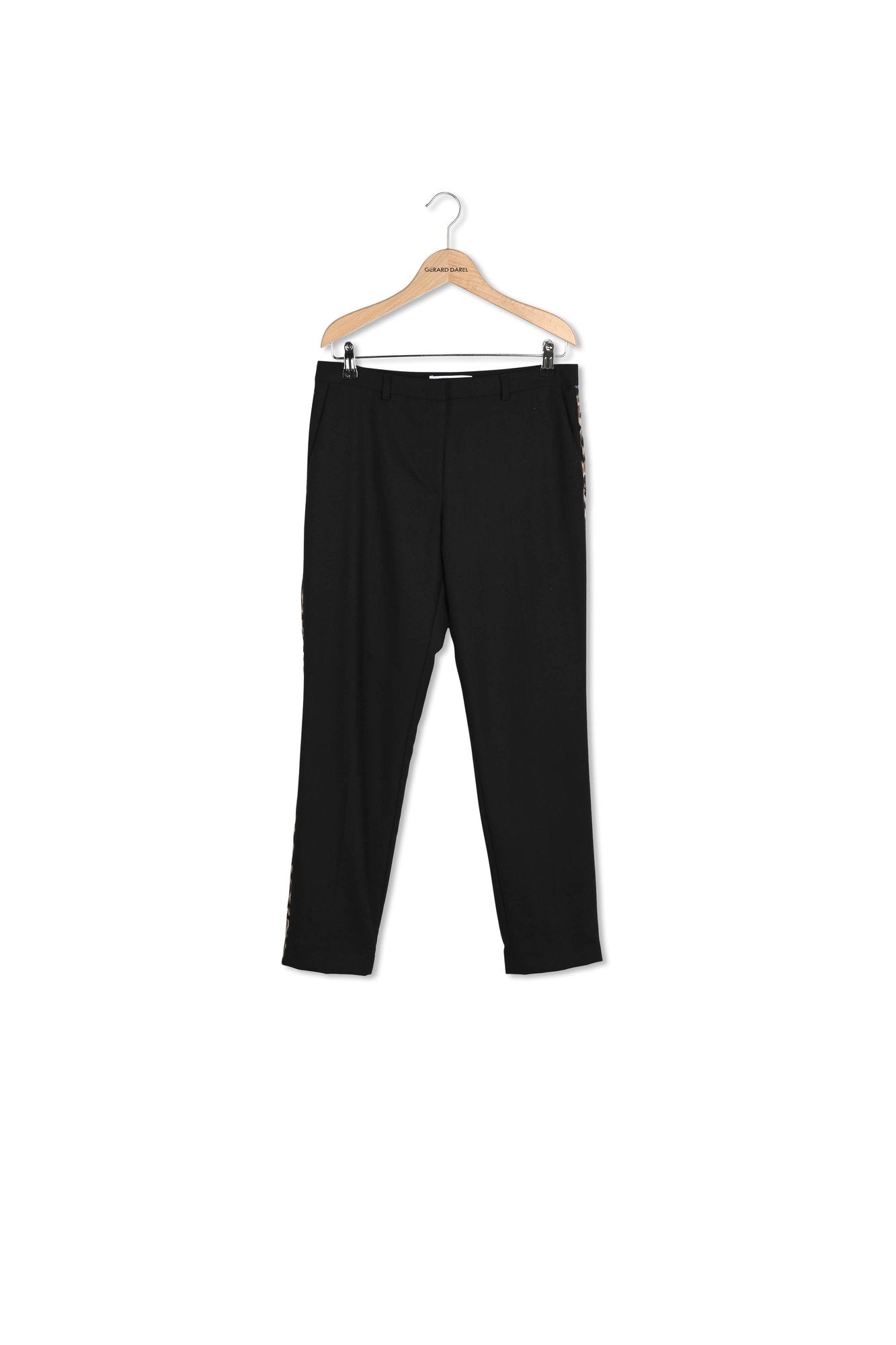 LOX - Pantalon droit 7/8 bandes léopard Faume - seconde main