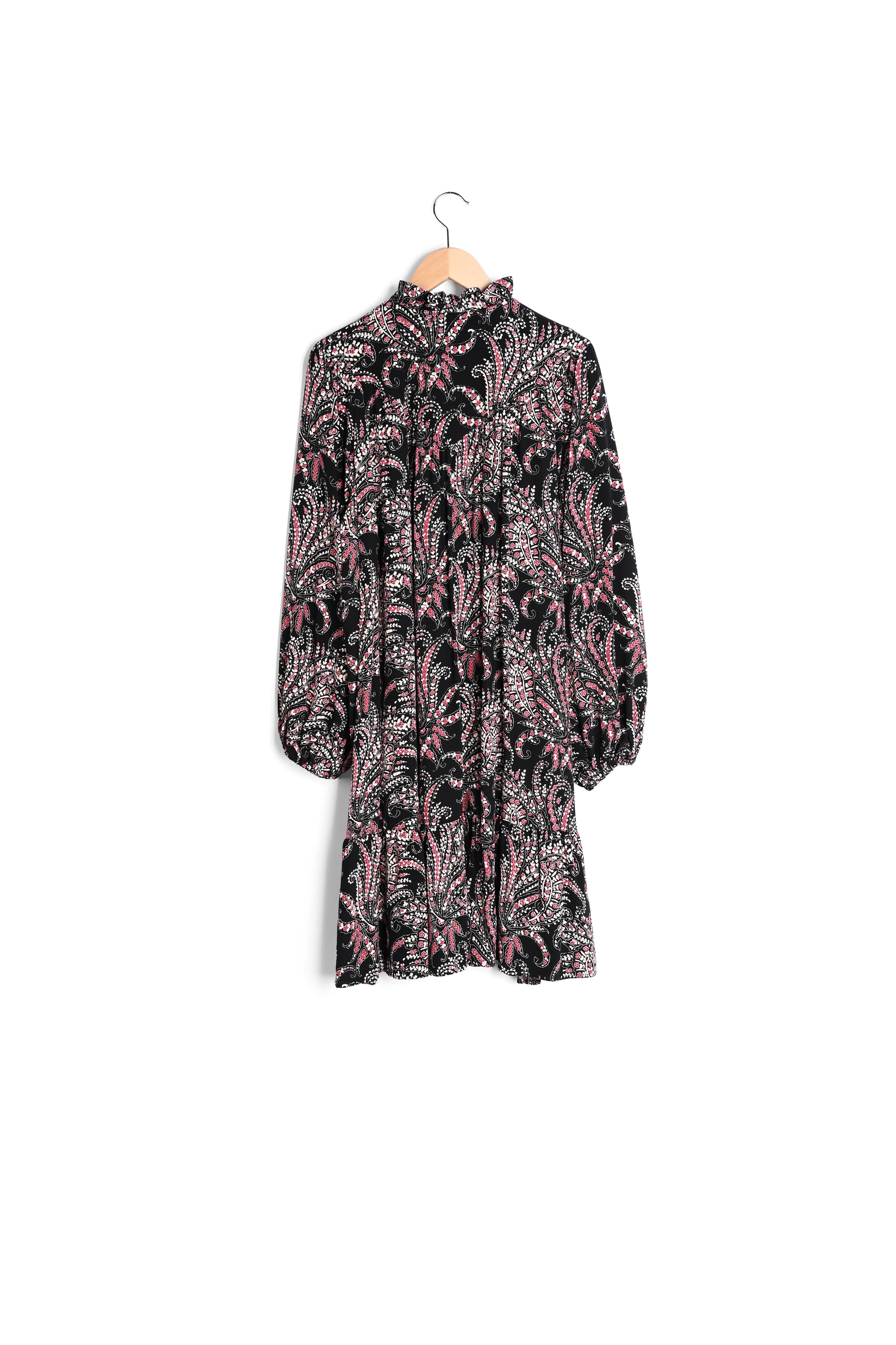 Robe col montant et imprimé cachemire - JUDY Faume - seconde main