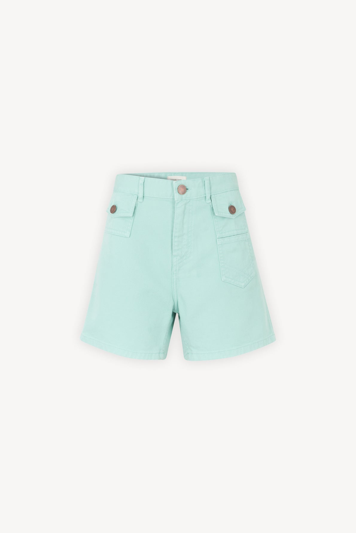 MARJORIE - Short en toile sergé de coton Faume - seconde main