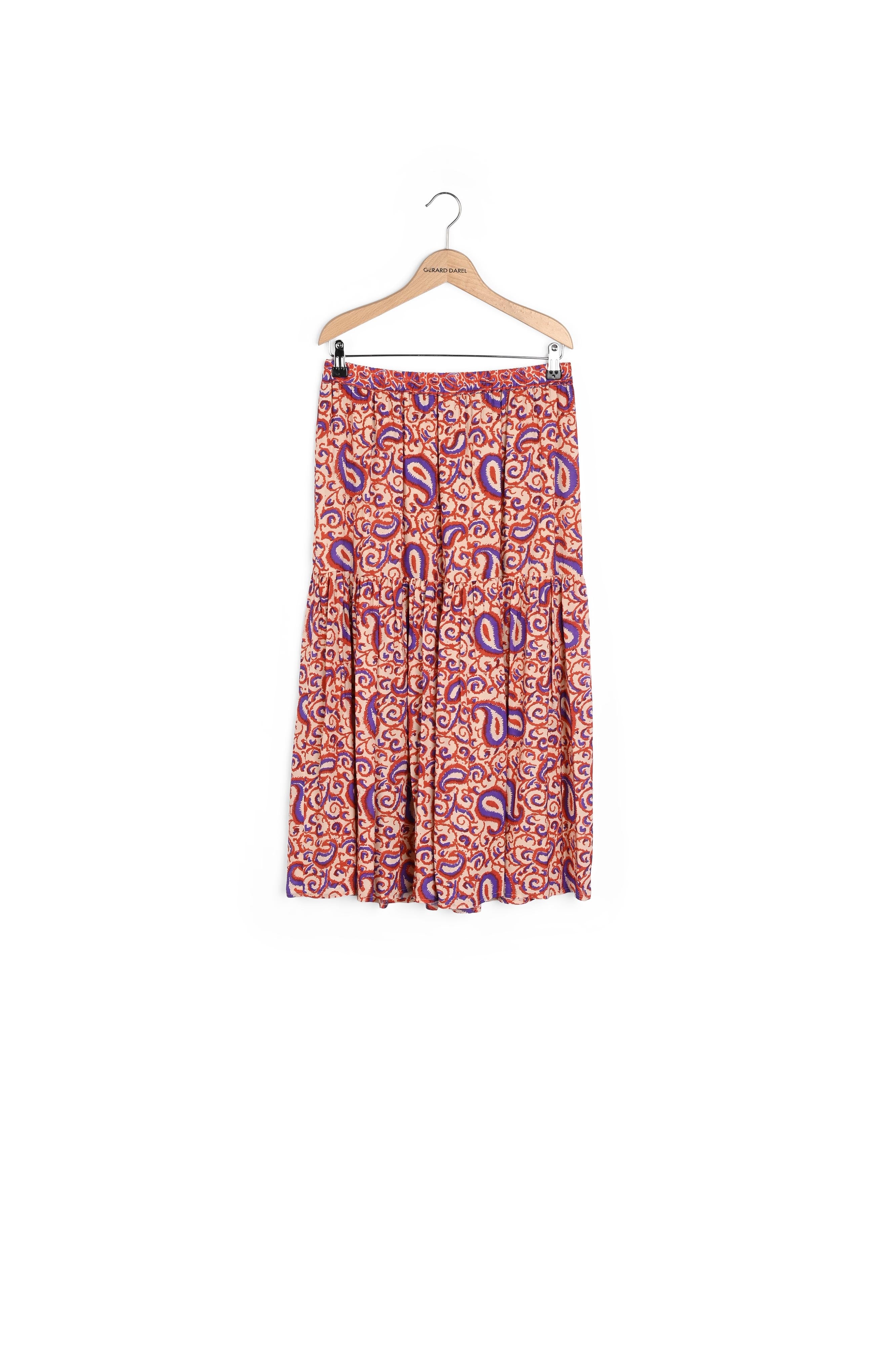 Jupe midi fluide imprimée - DAMYA Faume - seconde main