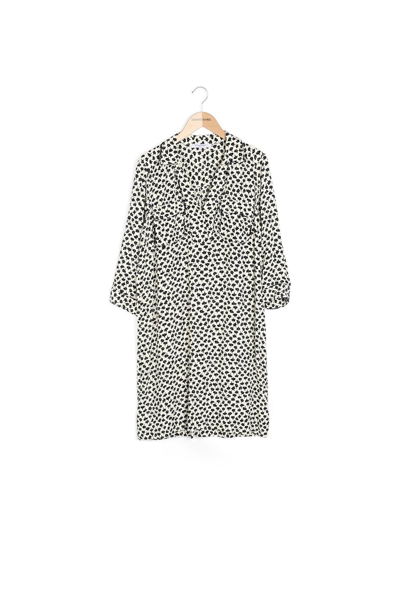 SONYA - Robe-chemise en crêpe imprimé Faume - seconde main