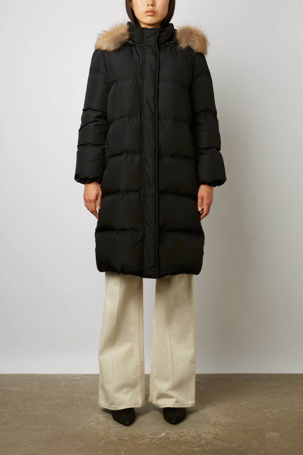 Doudoune longue à capuche amovible - SWENN Faume - seconde main