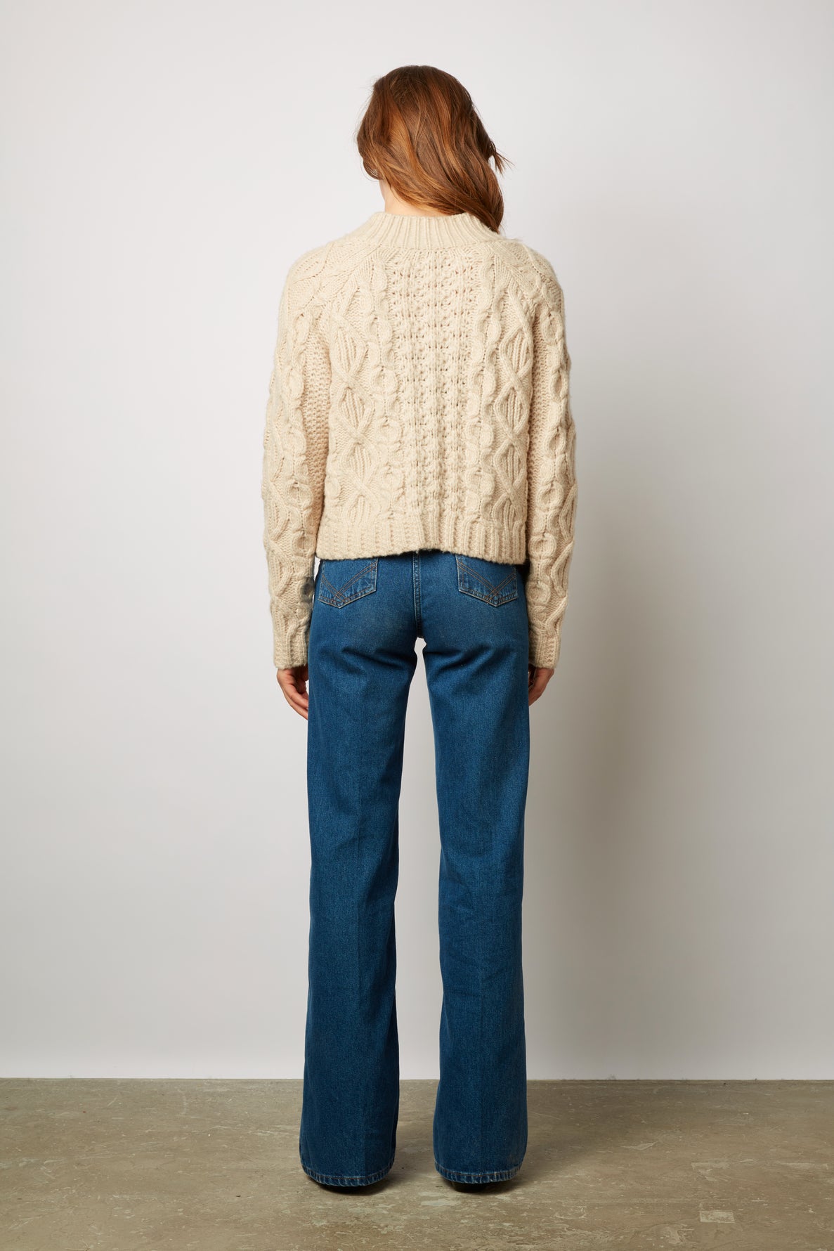 Gilet épais à torsades - LOULOU Faume - seconde main