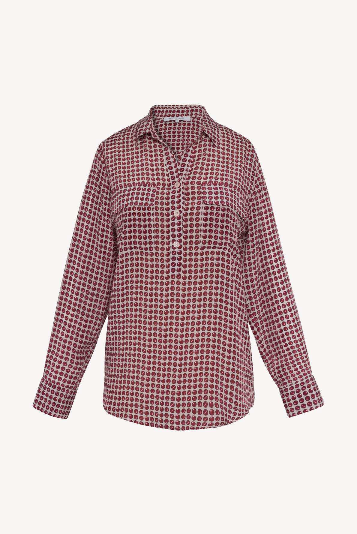 MARLA - Chemise en soie à pois Faume - seconde main