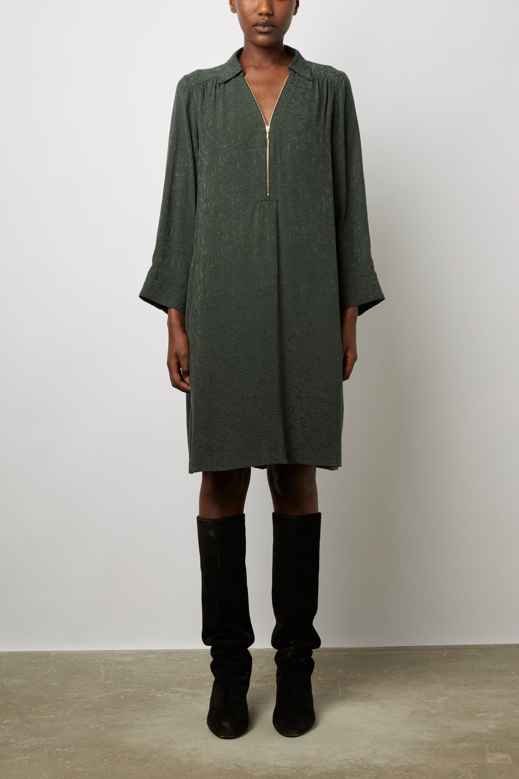 Robe courte et fluide Jacquard - JOANIE Faume - seconde main